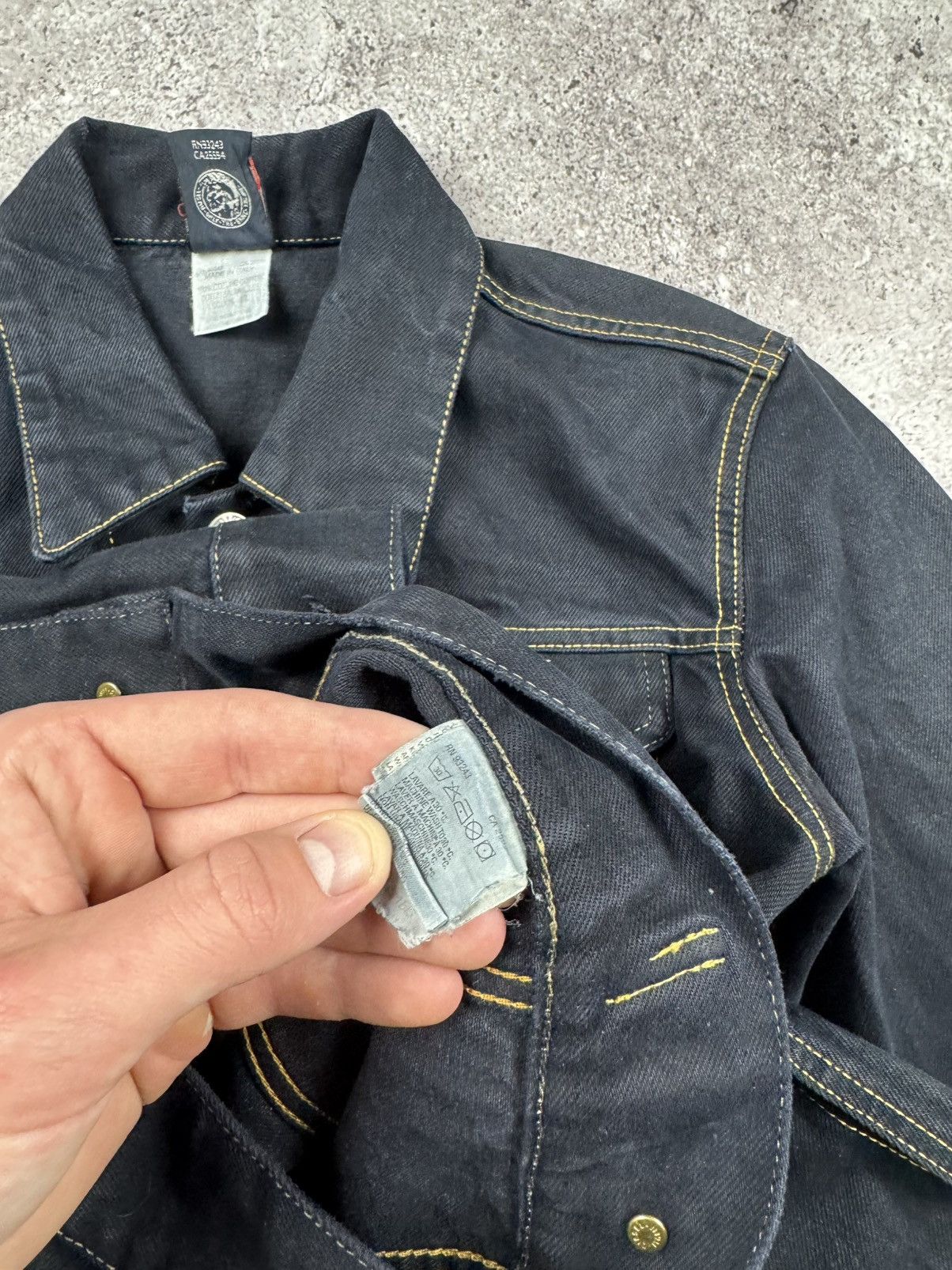 Diesel VINTAGE Y2K DIESEL PATCH DENIM JACKET AVANT GARDE RICK OWENS Size S / US 4 / IT 40 - 10 Thumbnail