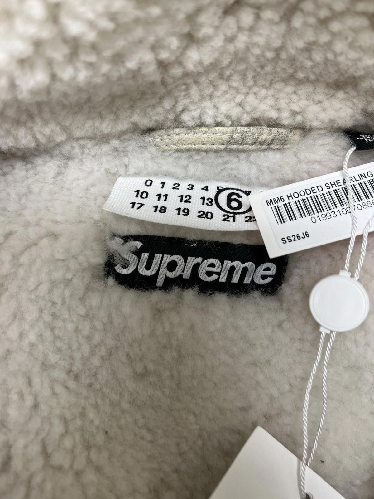 Supreme Supreme MM6 Maison Margiela Hooded Shearling Bomber Jacket L Size US L / EU 52-54 / 3 - 5 Thumbnail