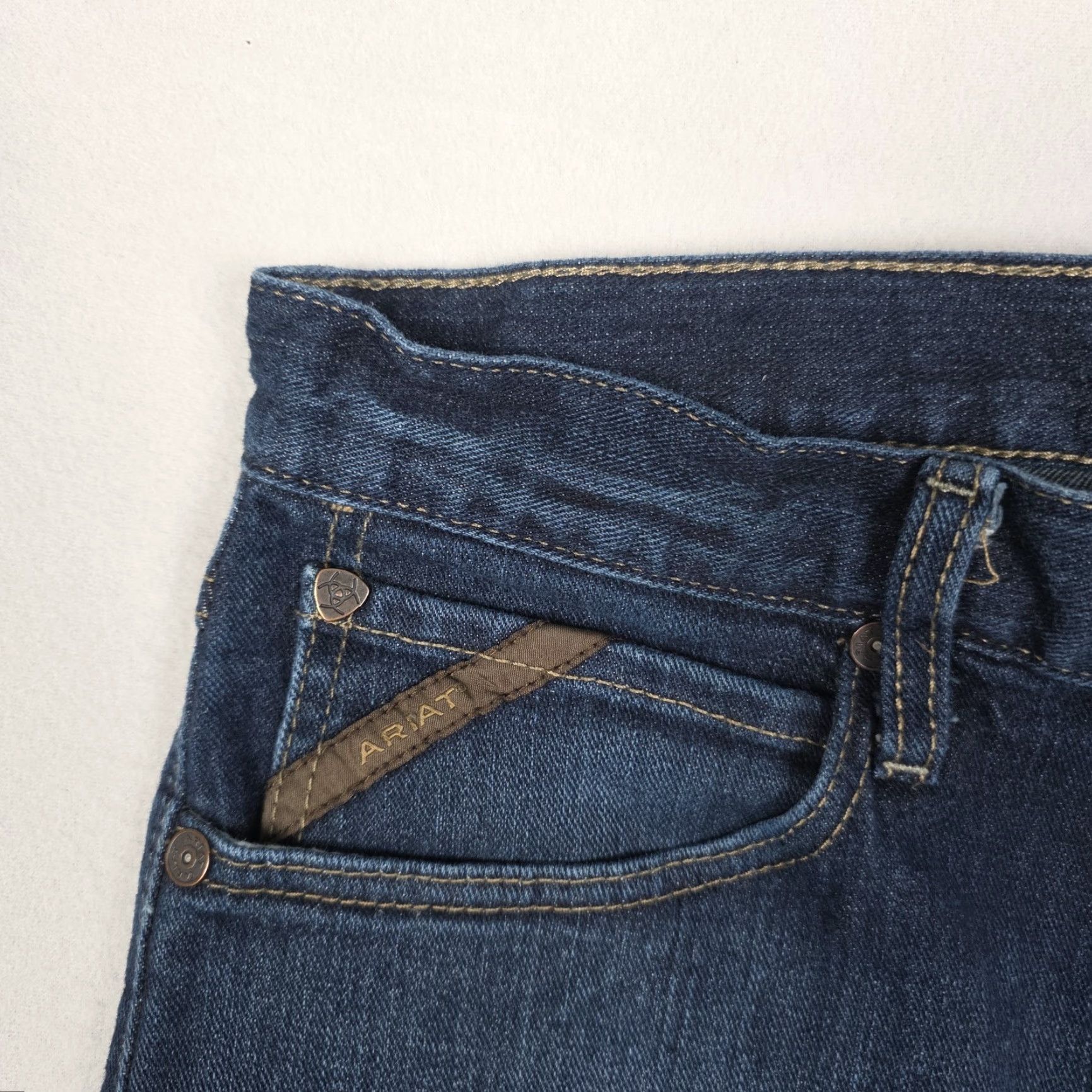 Ariat Ariat M7 Slim Straight Jeans Mens 33x30 Blue Fade Denim Cowboy Western Zip Slimming M7 Slim Straight Jeans Mens 33x30 Blue Fade Denim Cowboy Western Size US 33 - 6 Thumbnail