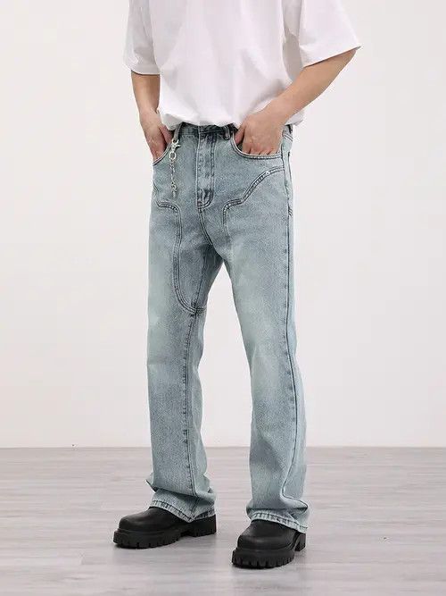 Jean distressed carpenter utility carpenter jeans Size US 32 / EU 48 - 4 Thumbnail
