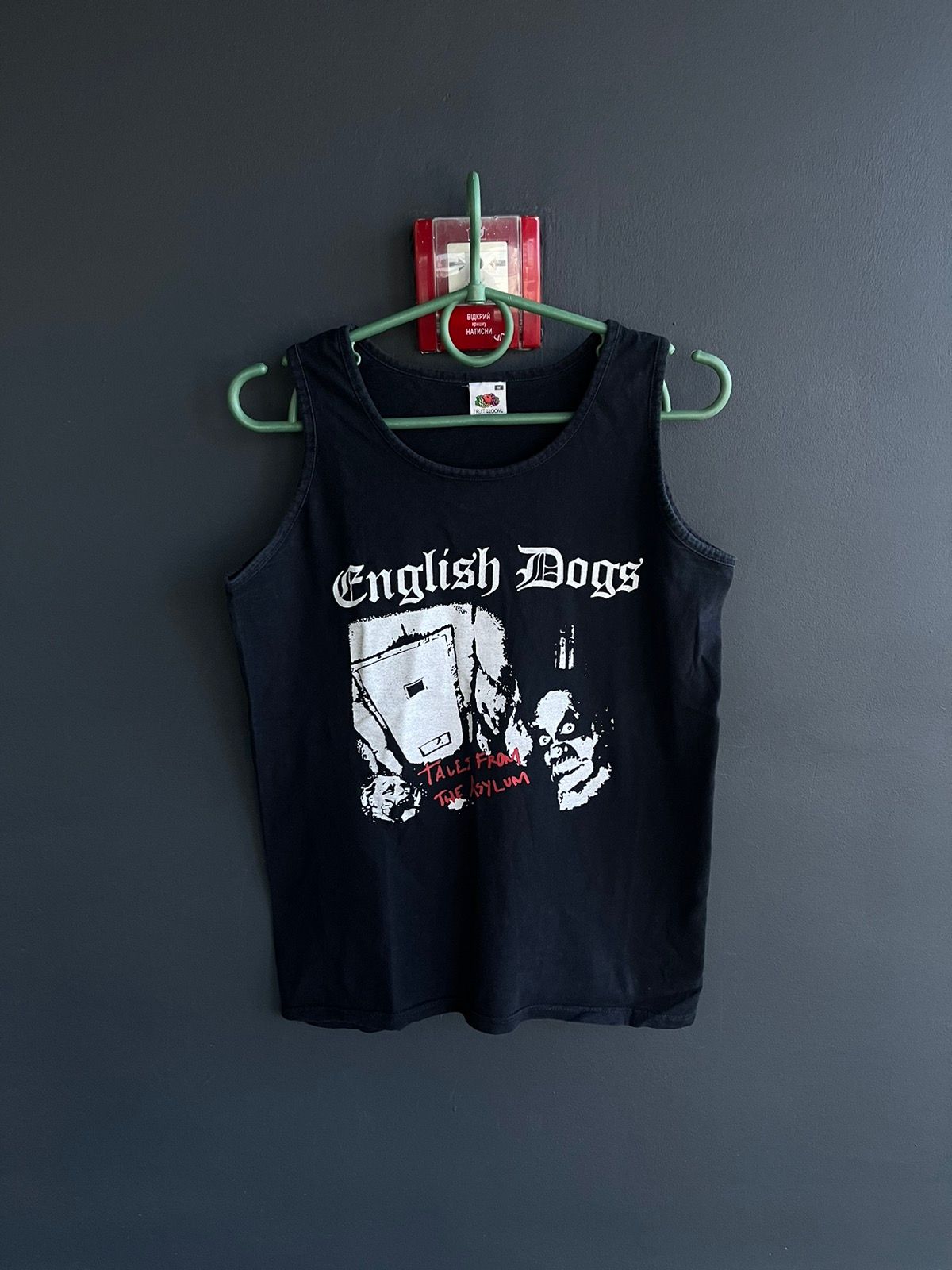 Pre-owned Vintage 00s English Dogs Metal Band Group Tank Top Tee In Black