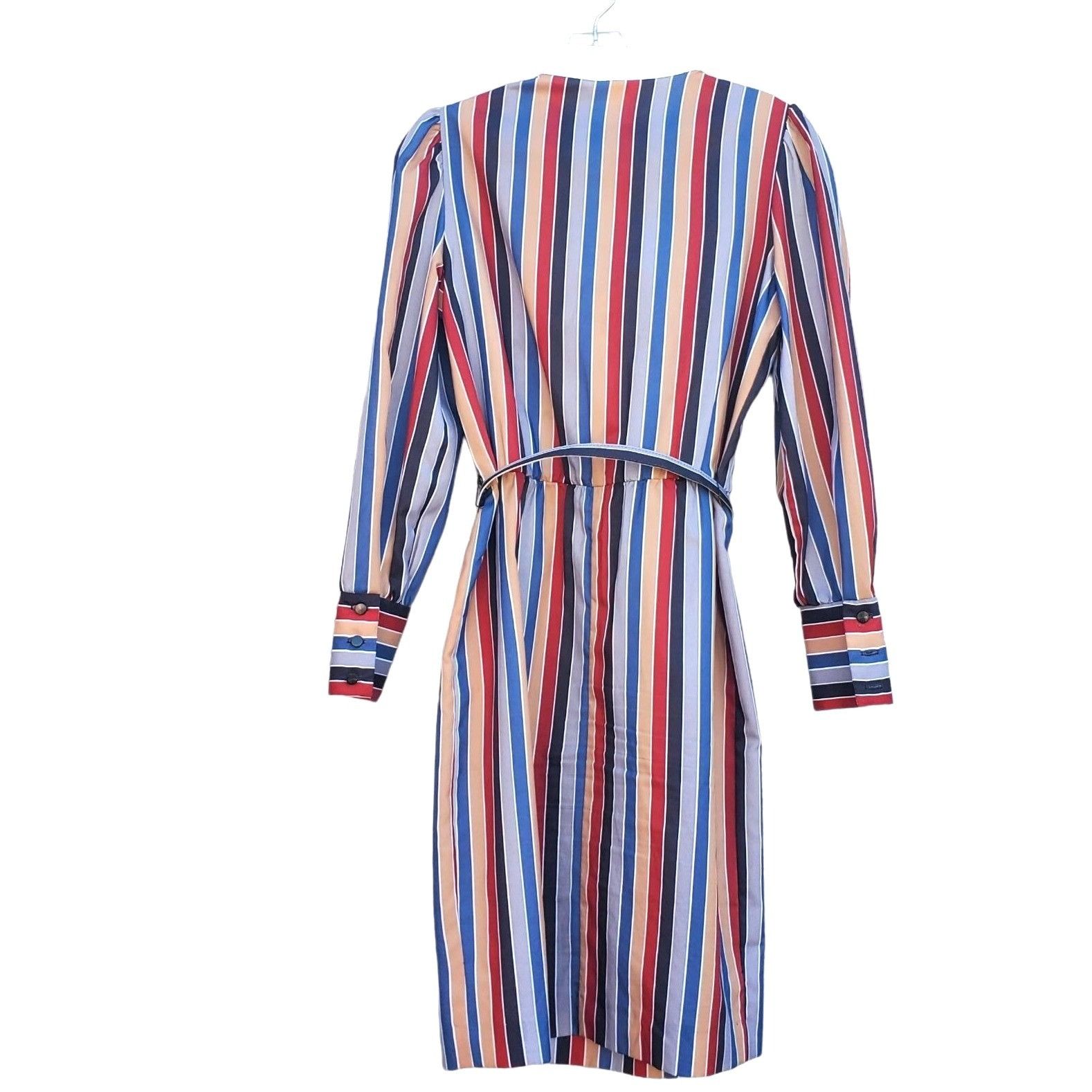 Vintage Vintage Shirtdress Dress Stripe Long Sleeve S 70s Modest Pol Size S / US 4 / IT 40 - 4 Thumbnail