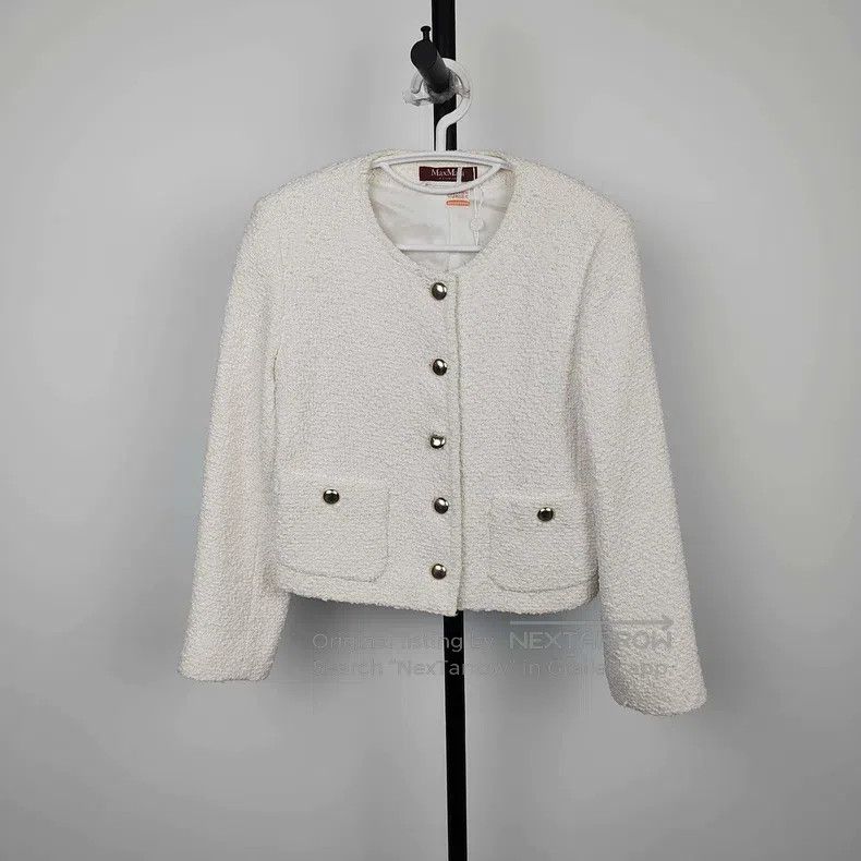 Max Mara Max Mara Secondary Tweed Chanel-style Jacket Size XS / US 0-2 / IT 36-38 - 1 Thumbnail