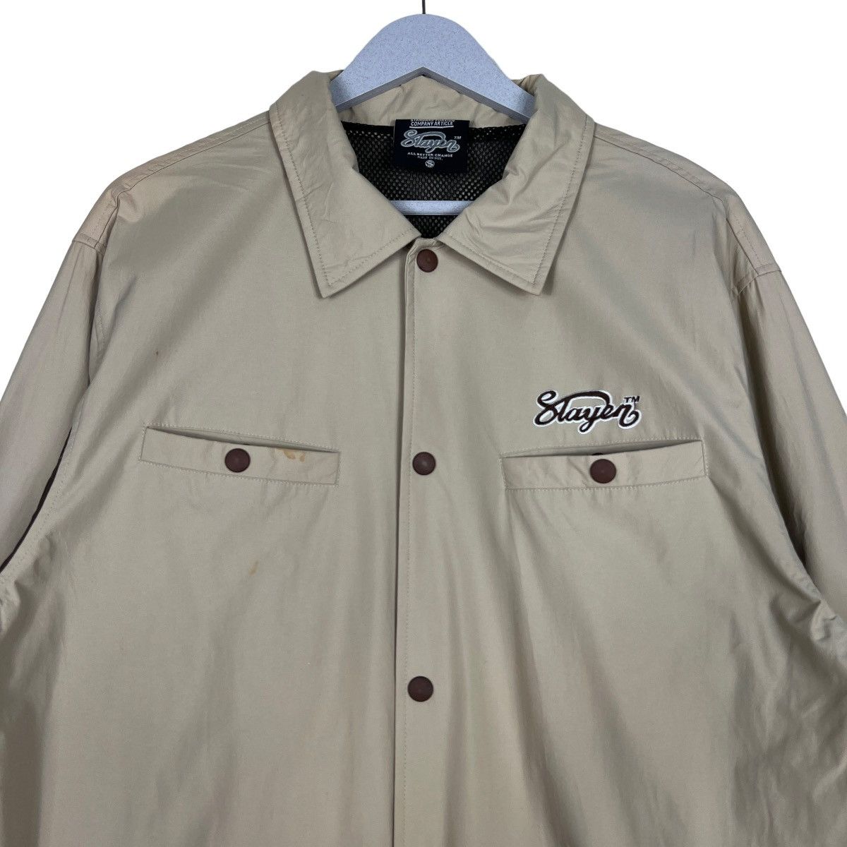 Slayer 🔥 SLAYER BIG LOGO COACH JACKET MADE IN NGY Size US L / EU 52-54 / 3 - 4 Thumbnail