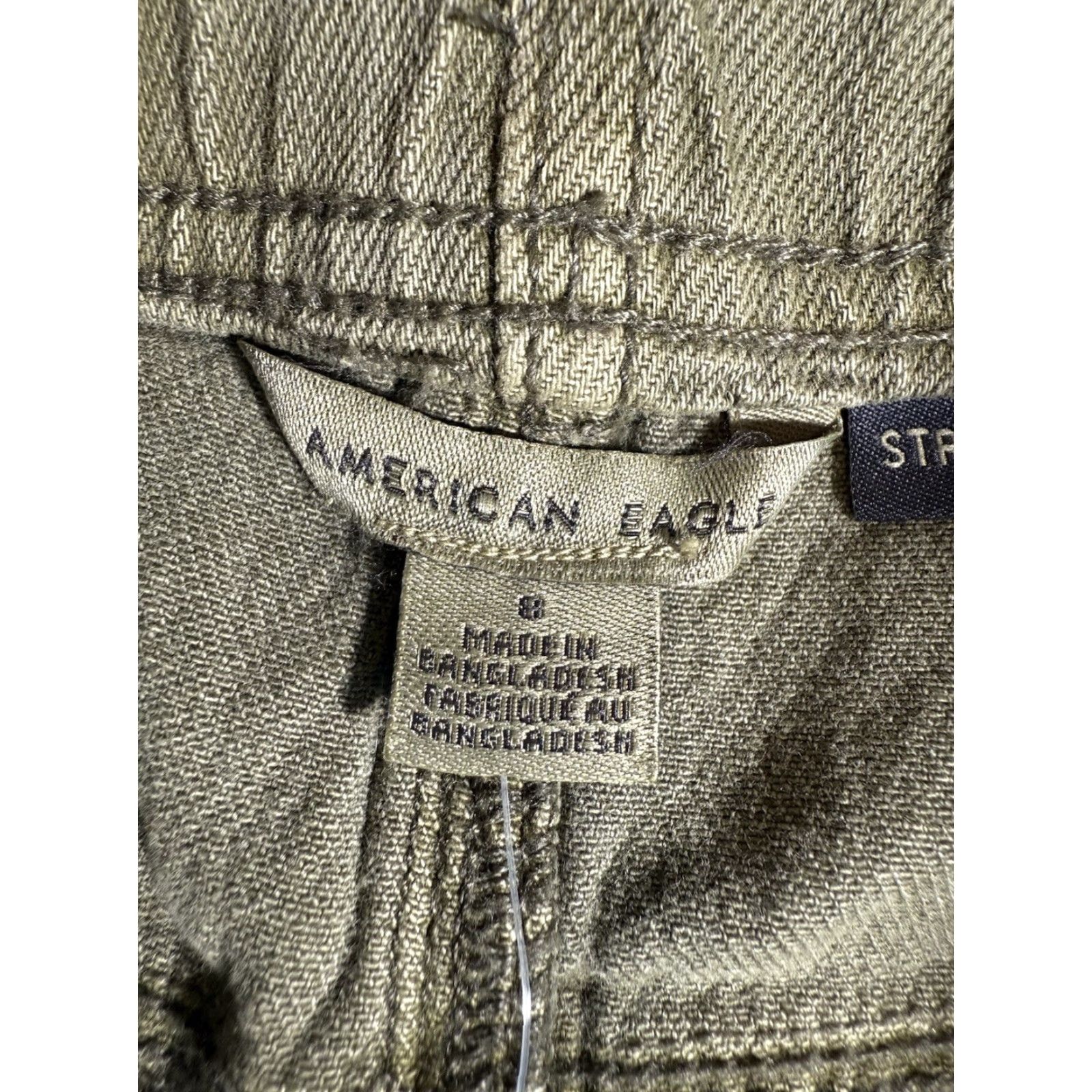 Vintage American Eagle Womens Cargo Shorts Olive Military Green NWT Sz 8 Size 30" / US 8 / IT 44 - 5 Thumbnail