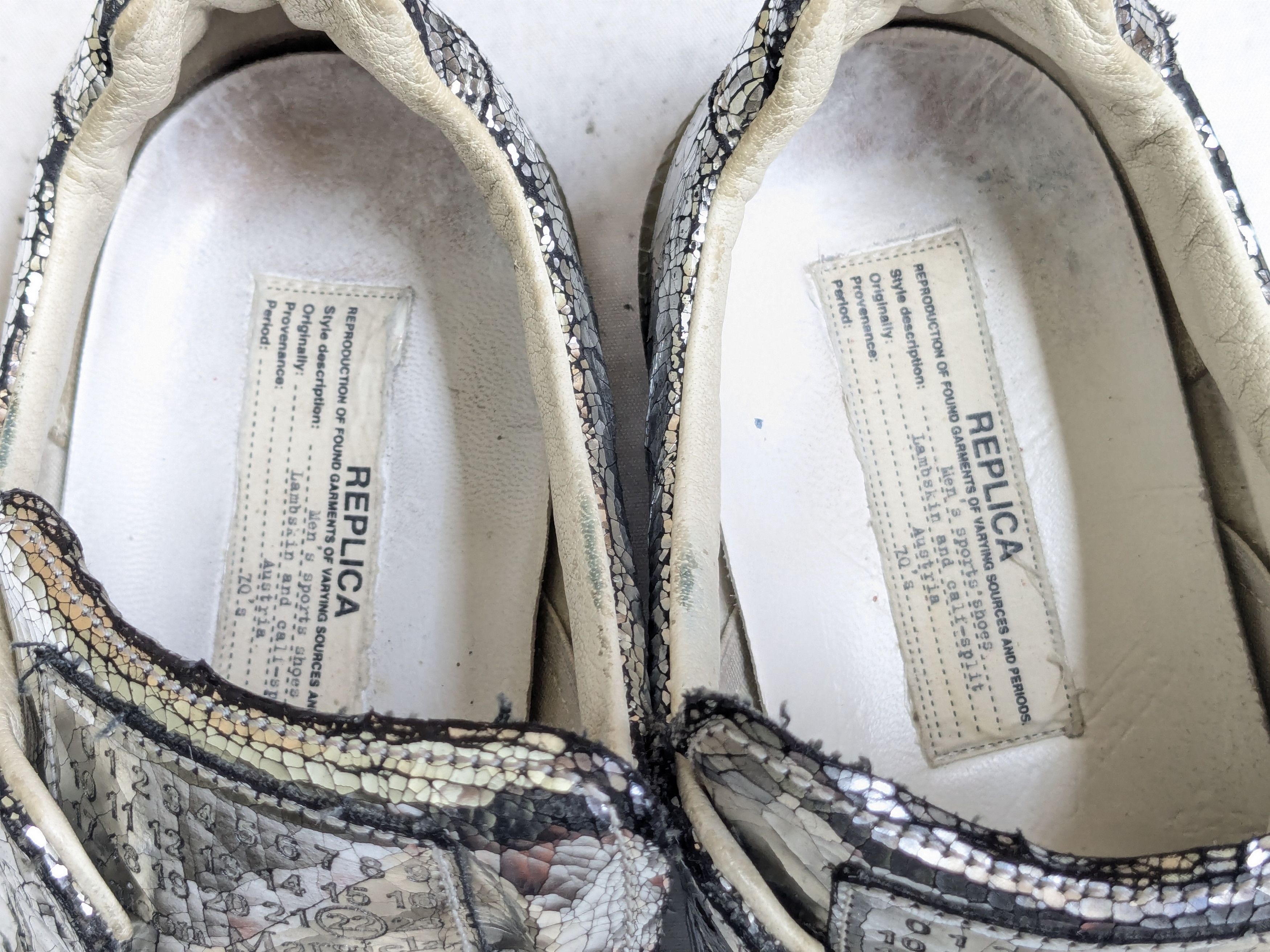 Maison Margiela Maison Margiela Replica GAT Silver 9 42 Low Tops Size US 9 / EU 42 - 5 Thumbnail