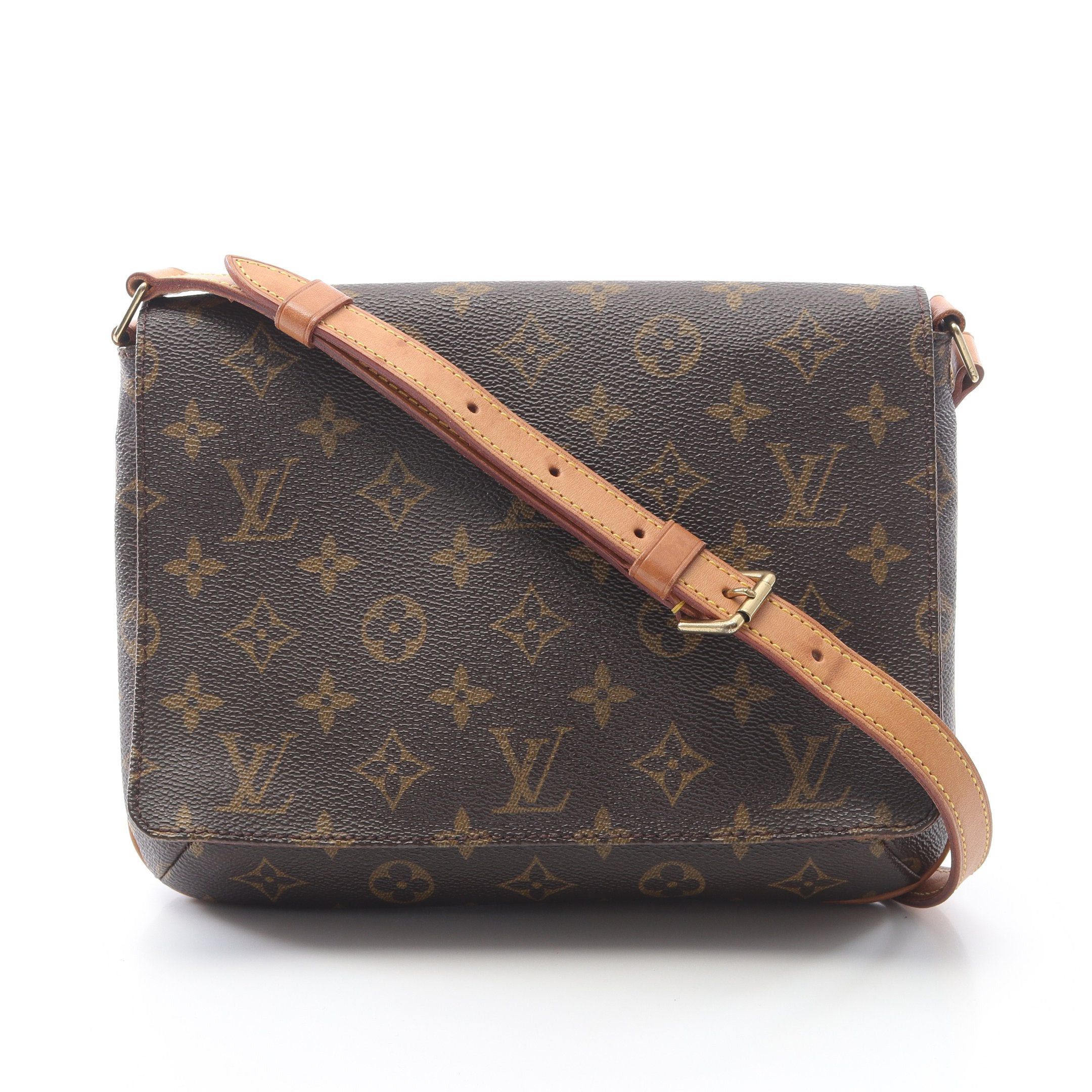 Louis Vuitton Louis Vuitton Musette Tango Short Strap Monogram Shoulder Bag Leather Brown Size ONE SIZE - 1 Thumbnail