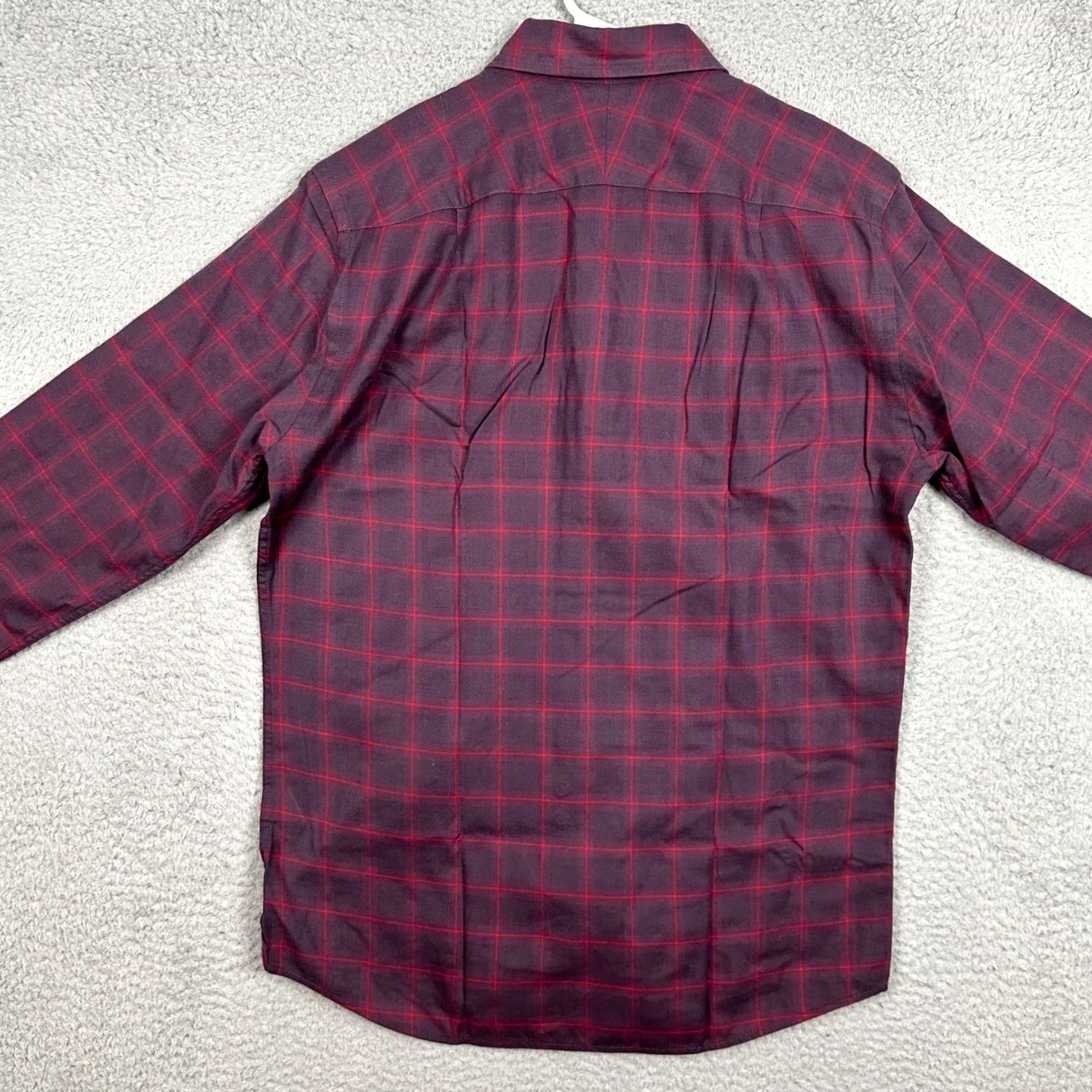 Charles Tyrwhitt Charles Tyrwhitt Shirt Mens S Red Slim Fit Button Up Grid Check Casual EUC Size US S / EU 44-46 / 1 - 2 Thumbnail