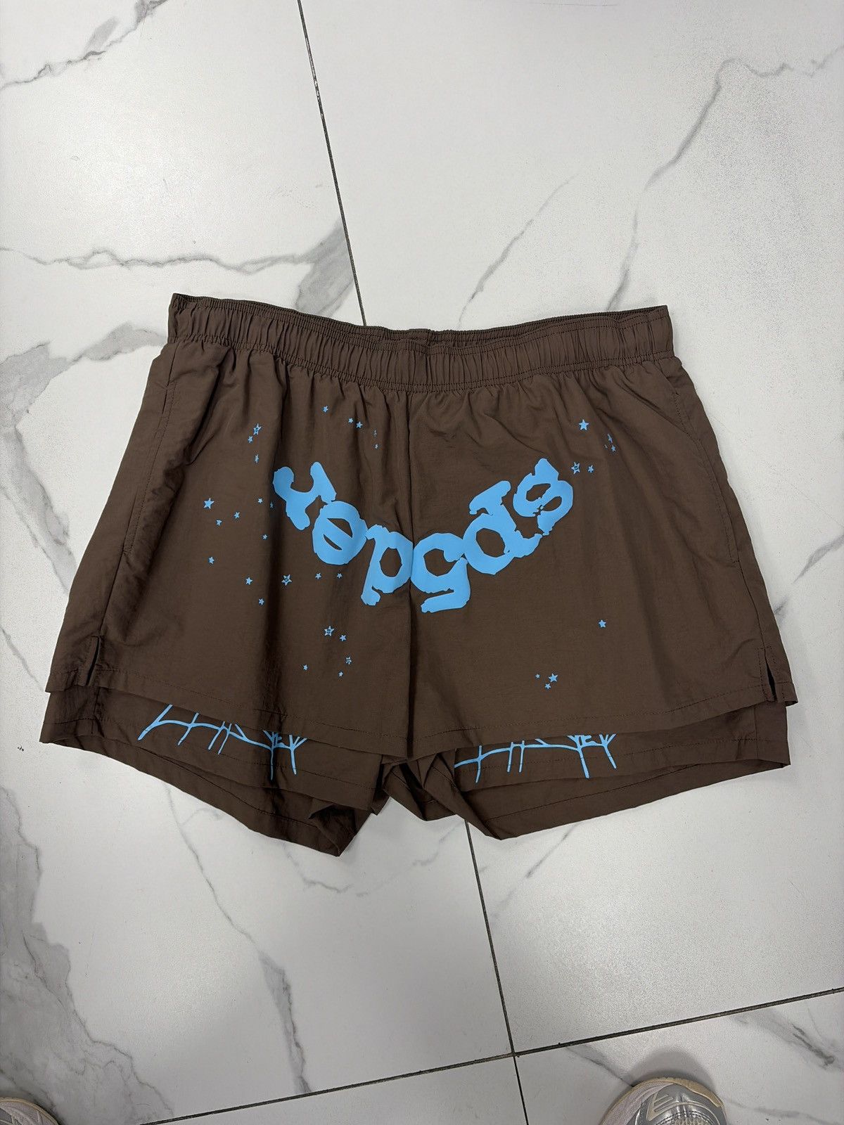 Sp5der Sp5der OG Web Double Layer Short "Brown" Size US 40 / EU 56 - 3 Thumbnail