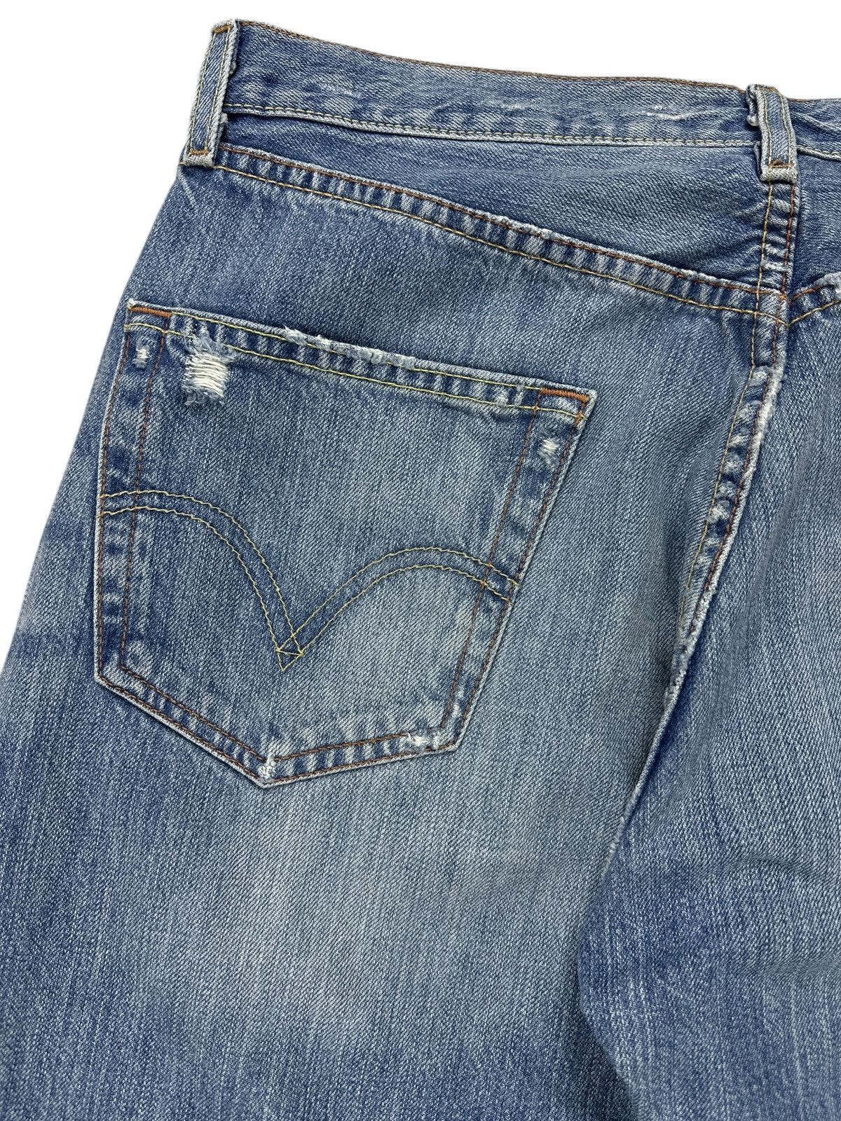 Levi's Vintage 00’s Levis Jeans Ripped Distressed Denim W33 L36 Size US 33 - 15 Thumbnail