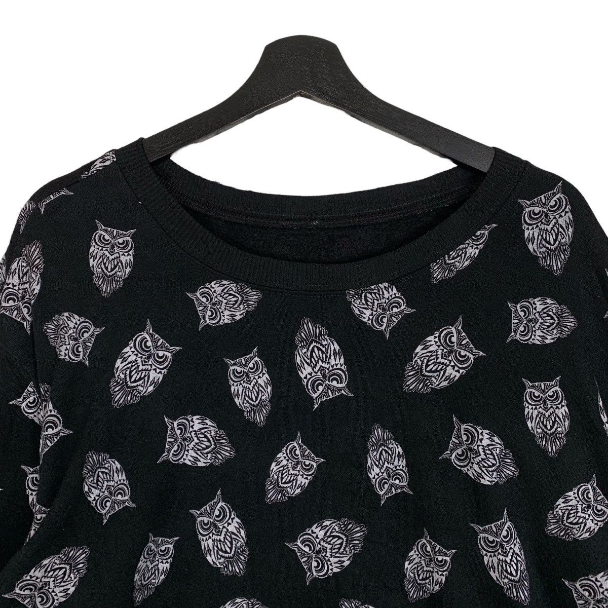 Japanese Brand Owl Full print Japanese Brand Streetwear Sweatshirt Sweater Size L / US 10 / IT 46 - 3 Thumbnail