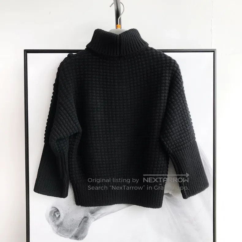 Hermes Hermes Black Cashmere Crewneck Sweater, Lock Stitch Jacqua Size XS / US 0-2 / IT 36-38 - 2 Thumbnail