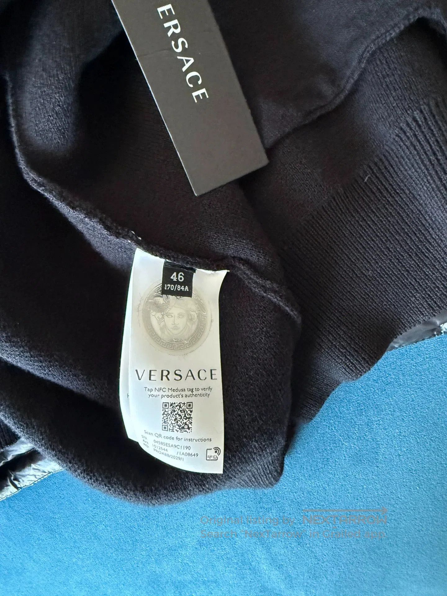 Versace Versace Men's Wool Cardigan. Size US S / EU 44-46 / 1 - 3 Thumbnail