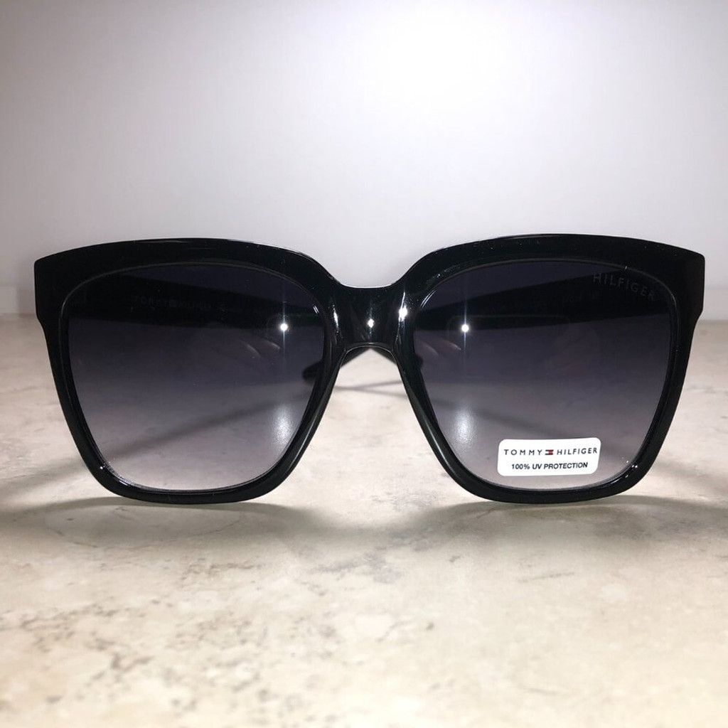 Tommy Hilfiger Tommy Hilfiger Classic Black Oversized Sunglasses Size ONE SIZE - 3 Thumbnail