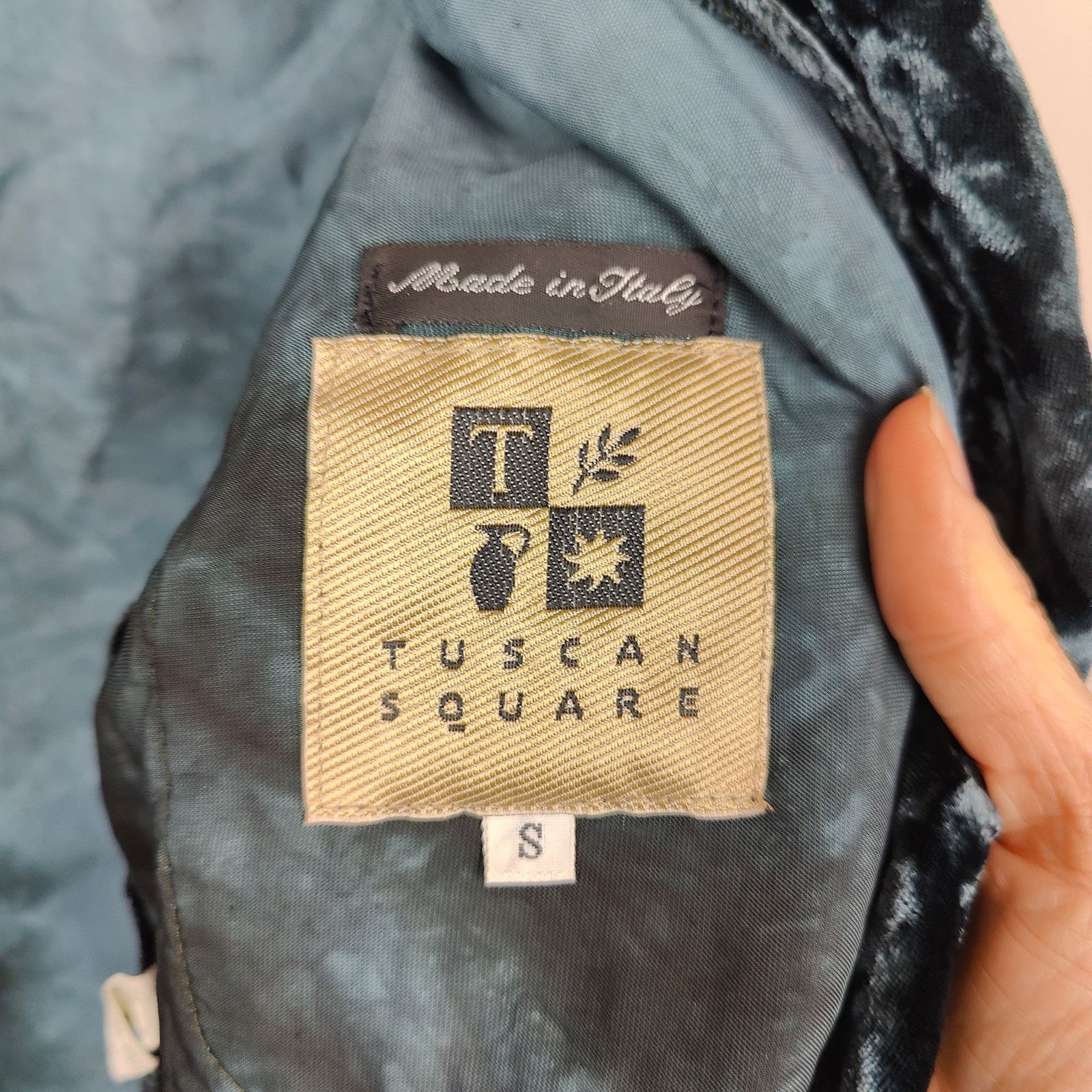 Other Vintage Tuscan Square Crushed Velvet Blazer Womens Small Size S / US 4 / IT 40 - 7 Thumbnail