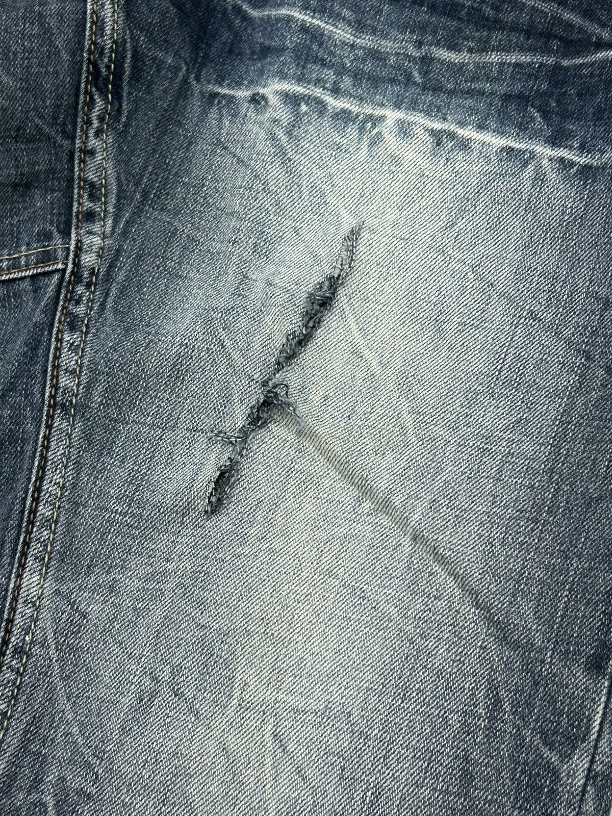 GOSTAR DE FUGA Memory Special Washed Black Clawn Marks Distressed Size US 30 / EU 46 - 9 Thumbnail