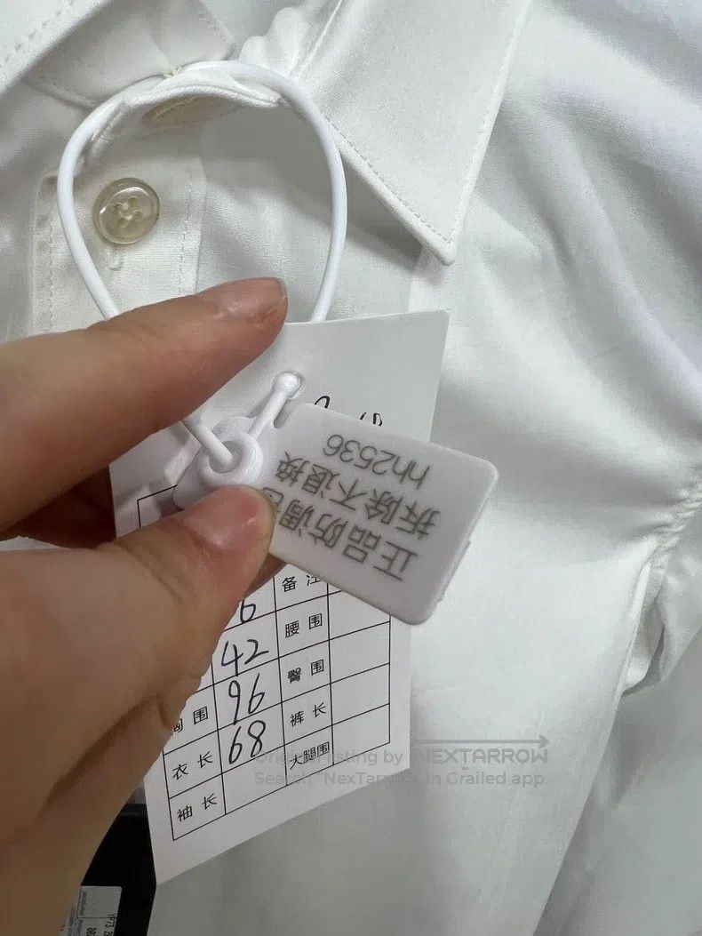 Saint Laurent Paris Saint Laurent Paris Pure White Long Sleeve Shirt Size XS / US 0-2 / IT 36-38 - 6 Thumbnail