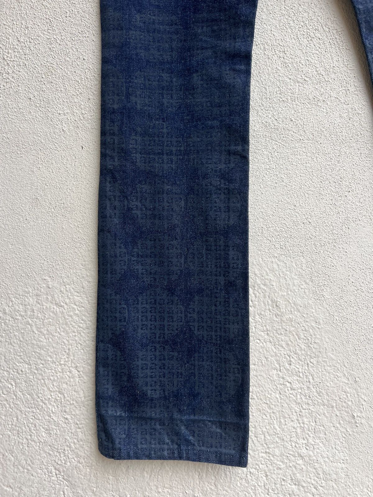 Vintage St. Anton Japan All Print Coated Waxed Denim Bootcut Jeans Size US 30 / EU 46 - 14 Thumbnail