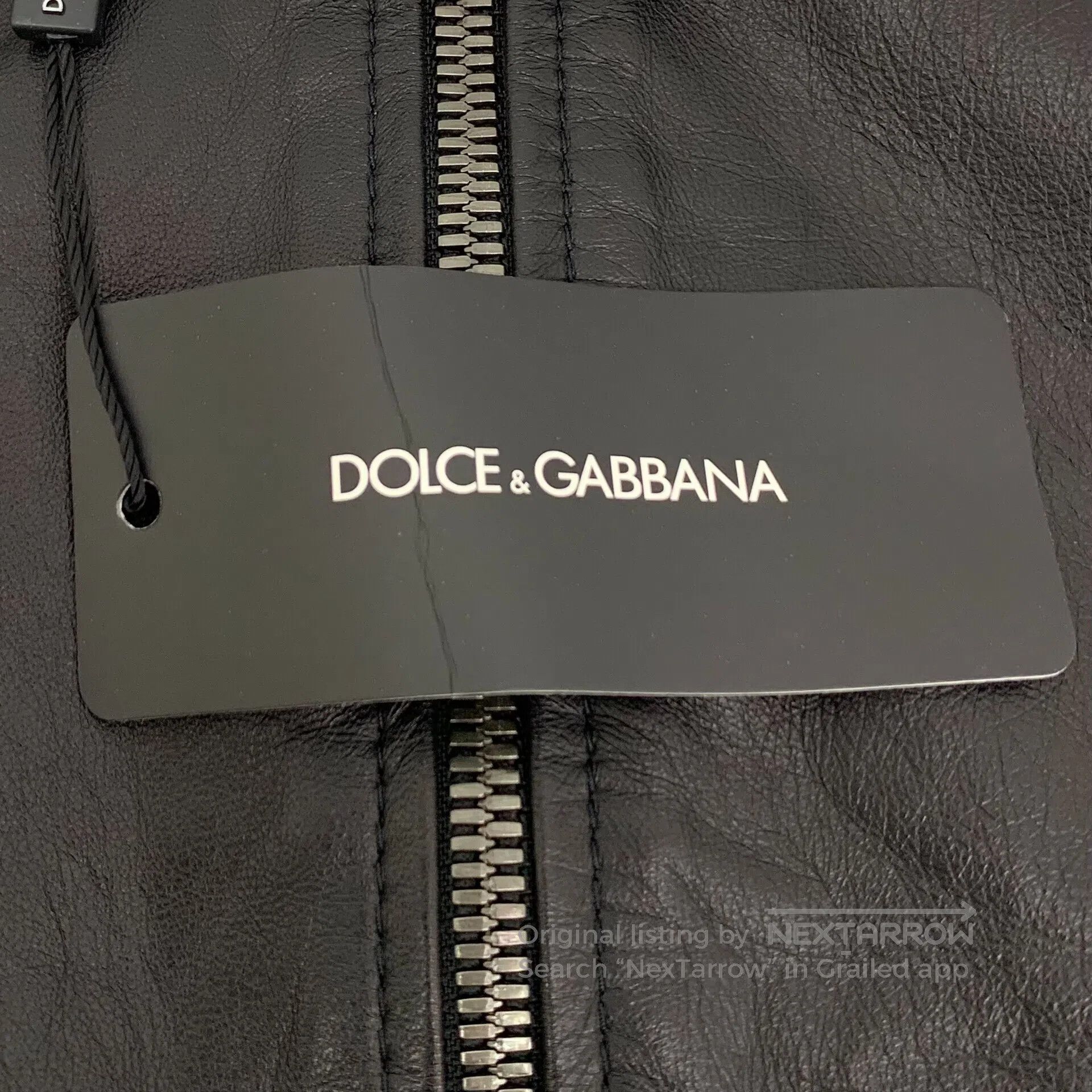 Dolce & Gabbana Dolce Gabbana Black lamb leather stand collar zip long-sle Size US S / EU 44-46 / 1 - 6 Thumbnail