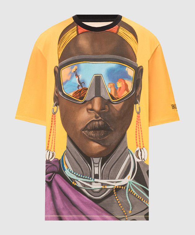 Balmain o1s1wg110126 X Disney Graphic Printed T-Shirt in Multicolor Size US XL / EU 56 / 4 - 1 Thumbnail