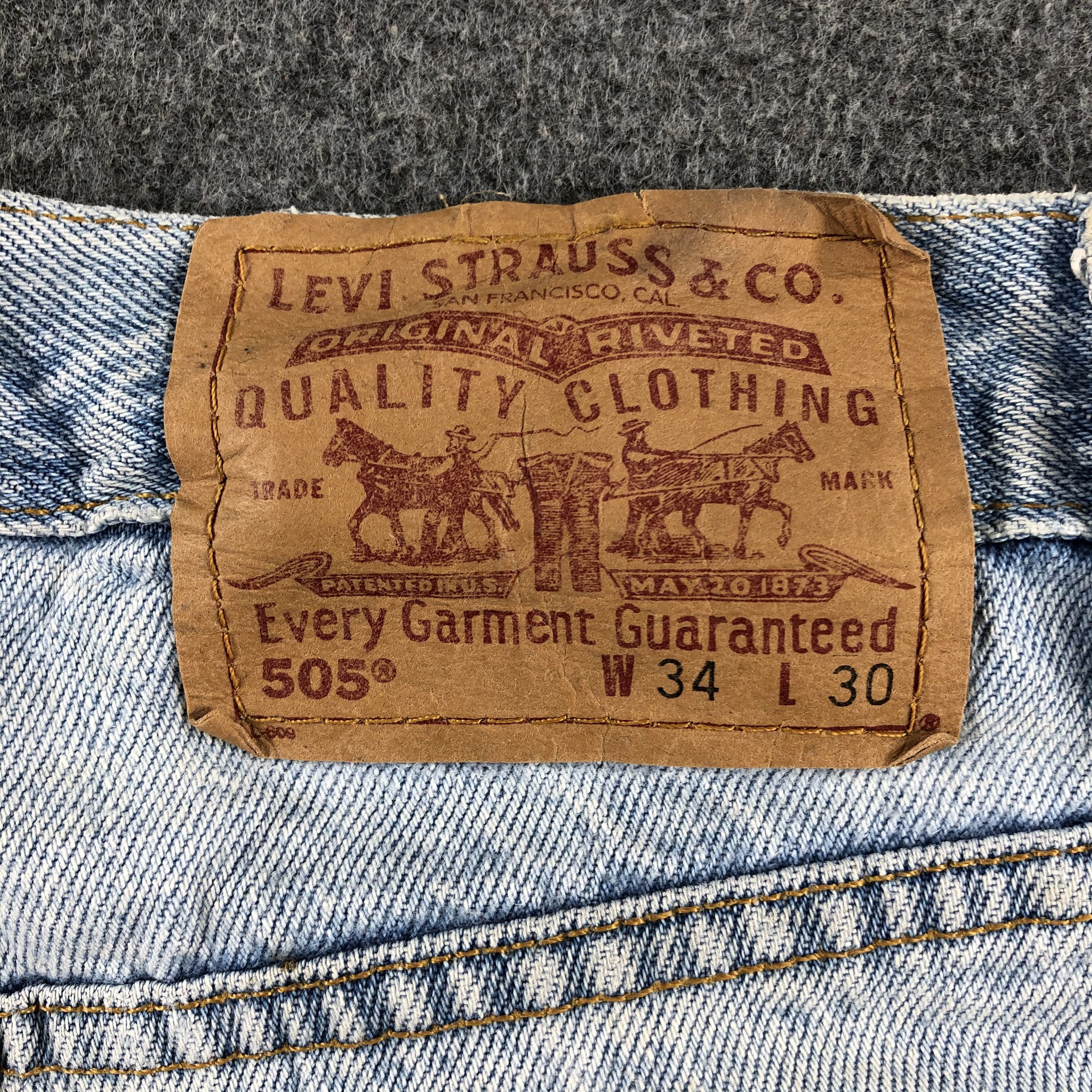 Levi's Vintage 90s Light Wash Levis 505 Jeans-J2606 Size US 32 / EU 48 - 5 Thumbnail