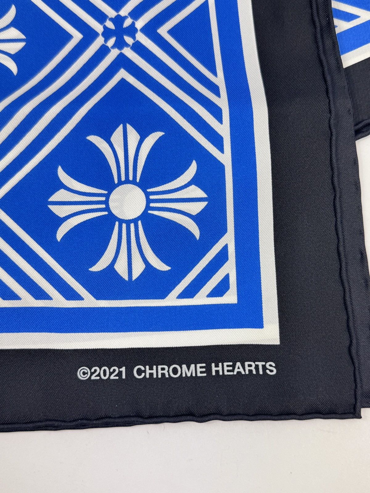 Chrome Hearts LOGO PRINT SILK SCARF Size ONE SIZE - 4 Thumbnail