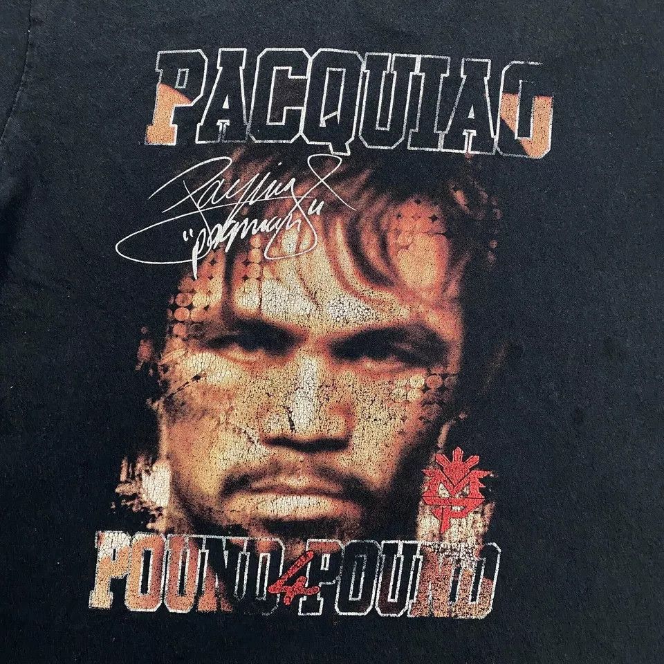 Vintage Vintage Team Pacquiao Shirt Medium Pound 4 Pound Pacman Mens Size US M / EU 48-50 / 2 - 3 Thumbnail