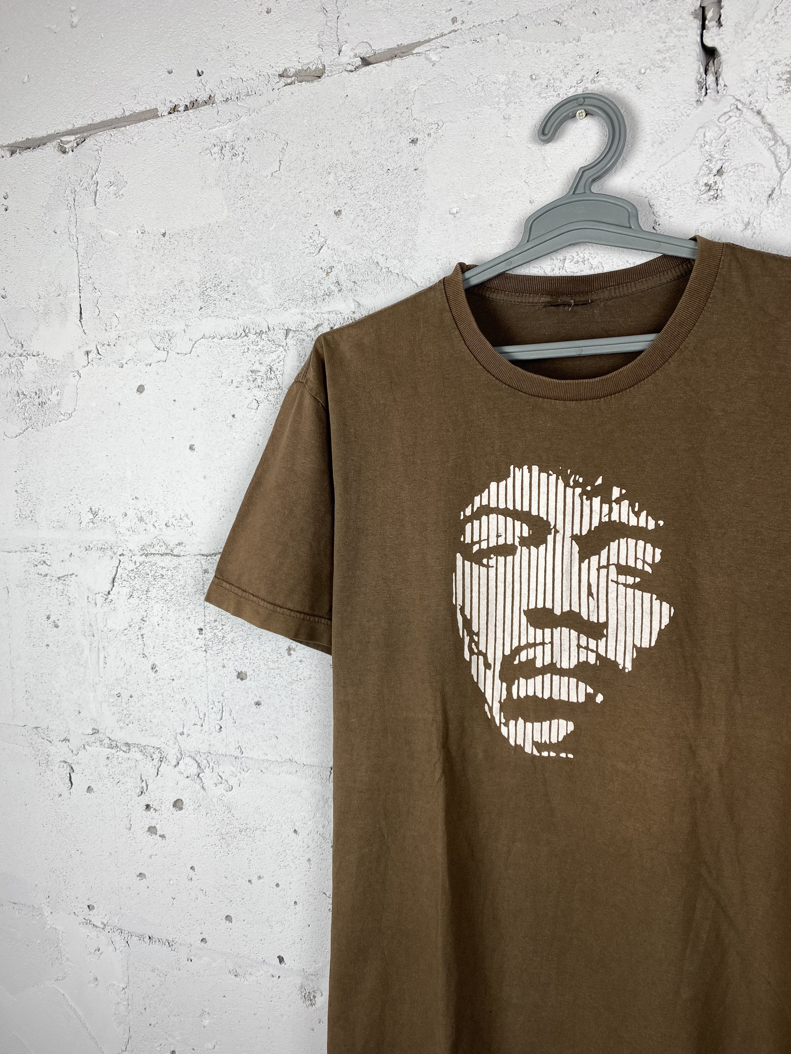 Band Tees × Jimi Hendrix × Vintage Vintage Jimi Hendrix Brown T shirt Size US L / EU 52-54 / 3 - 2 Thumbnail