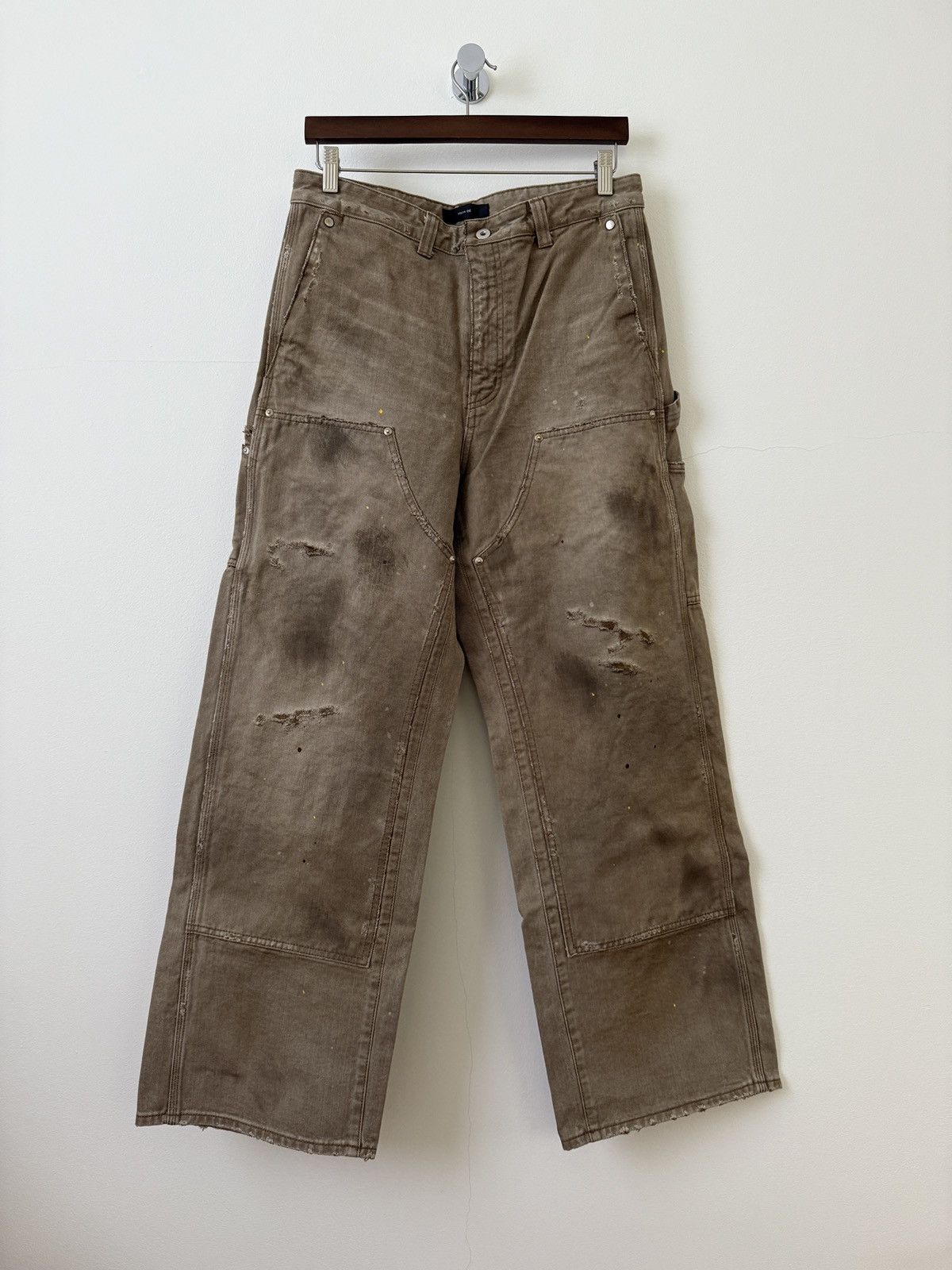 VUJADE 新品未使用GUNTHER DESTROYEDDOUBLE-KNEE KOMUNE | Shadow Gunther Destroyed Double-Knee Pants