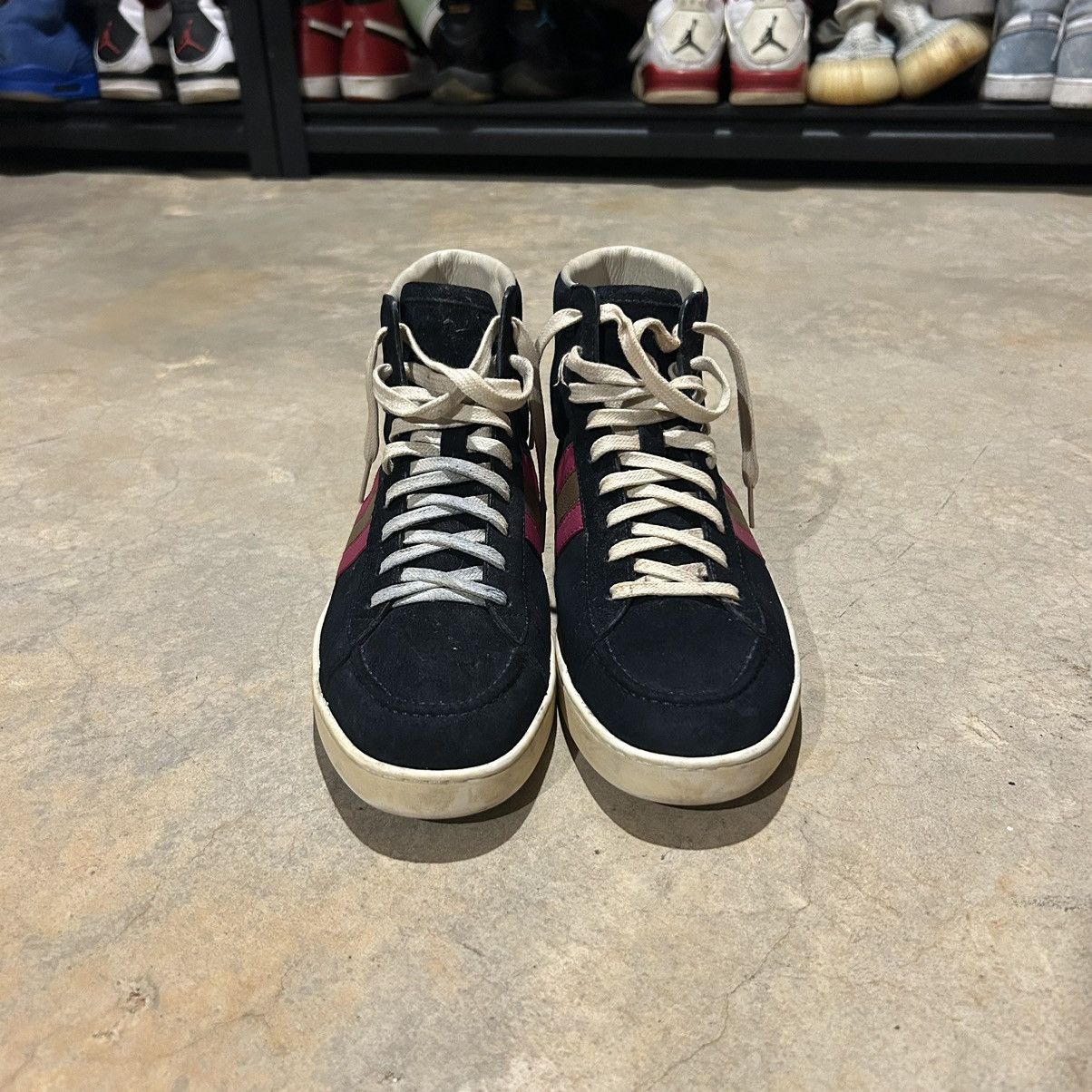 Designer × Gucci Gucci Dapper Dan Suede Web High Top Sneakers US 7 Size US 7 / EU 40 - 4 Thumbnail