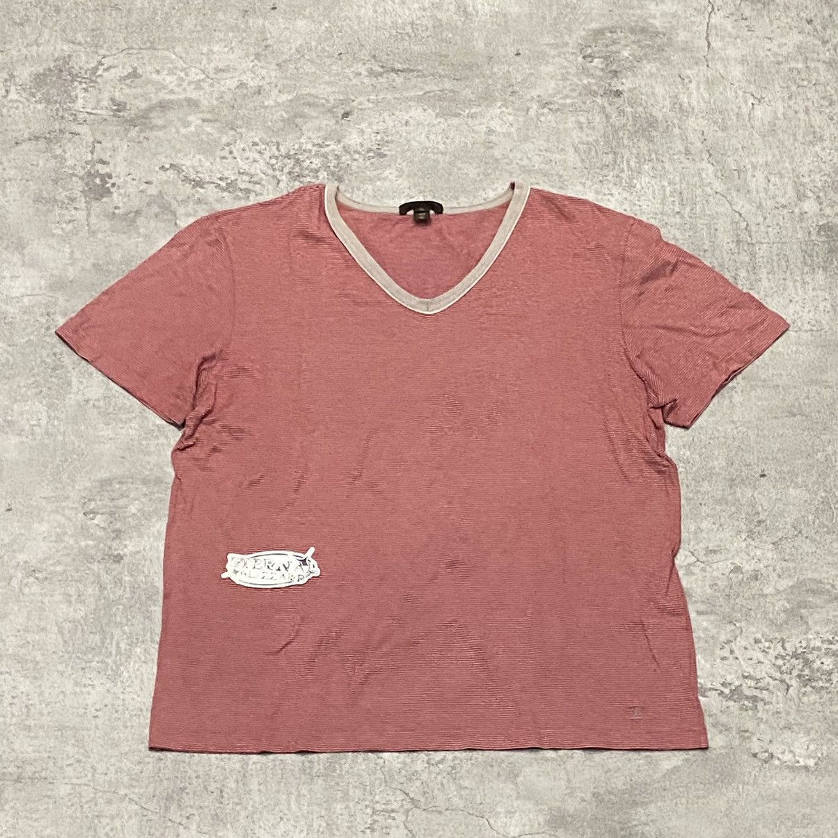 Louis Vuitton Louis Vuitton Striped V Neck Tshirt Size US XL / EU 56 / 4 - 1 Thumbnail