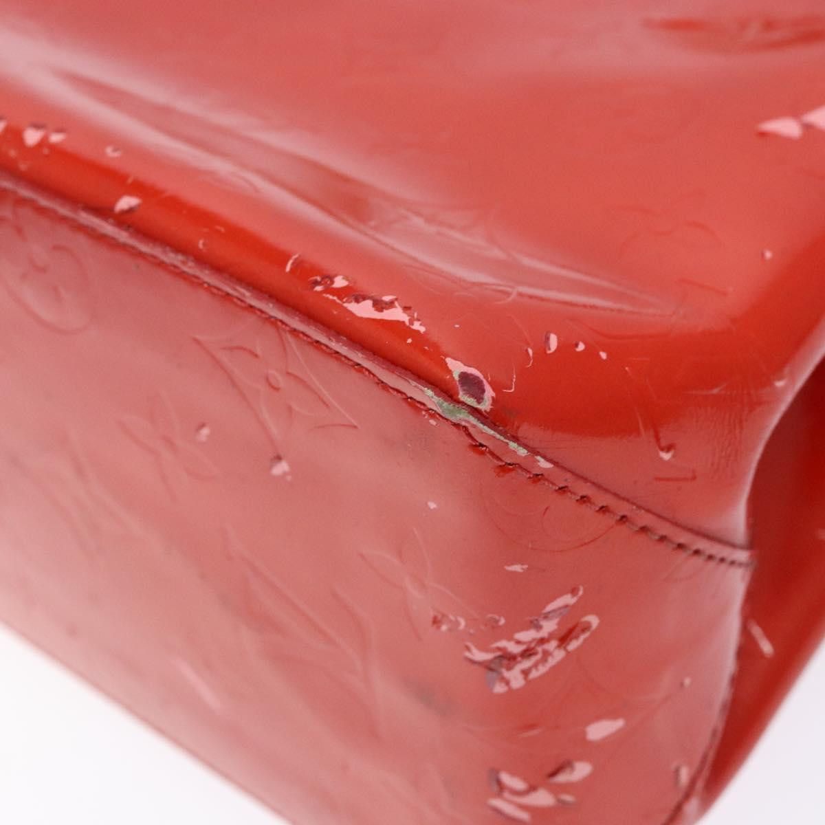 Louis Vuitton LOUIS VUITTON Monogram Vernis Reade PM Hand Bag Red Rouge Size ONE SIZE - 8 Thumbnail