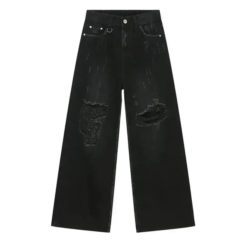 Japanese Brand Design Loose Hole Punk Baggy Style Jeans Pants y2k Size US 32 / EU 48 - 6 Thumbnail