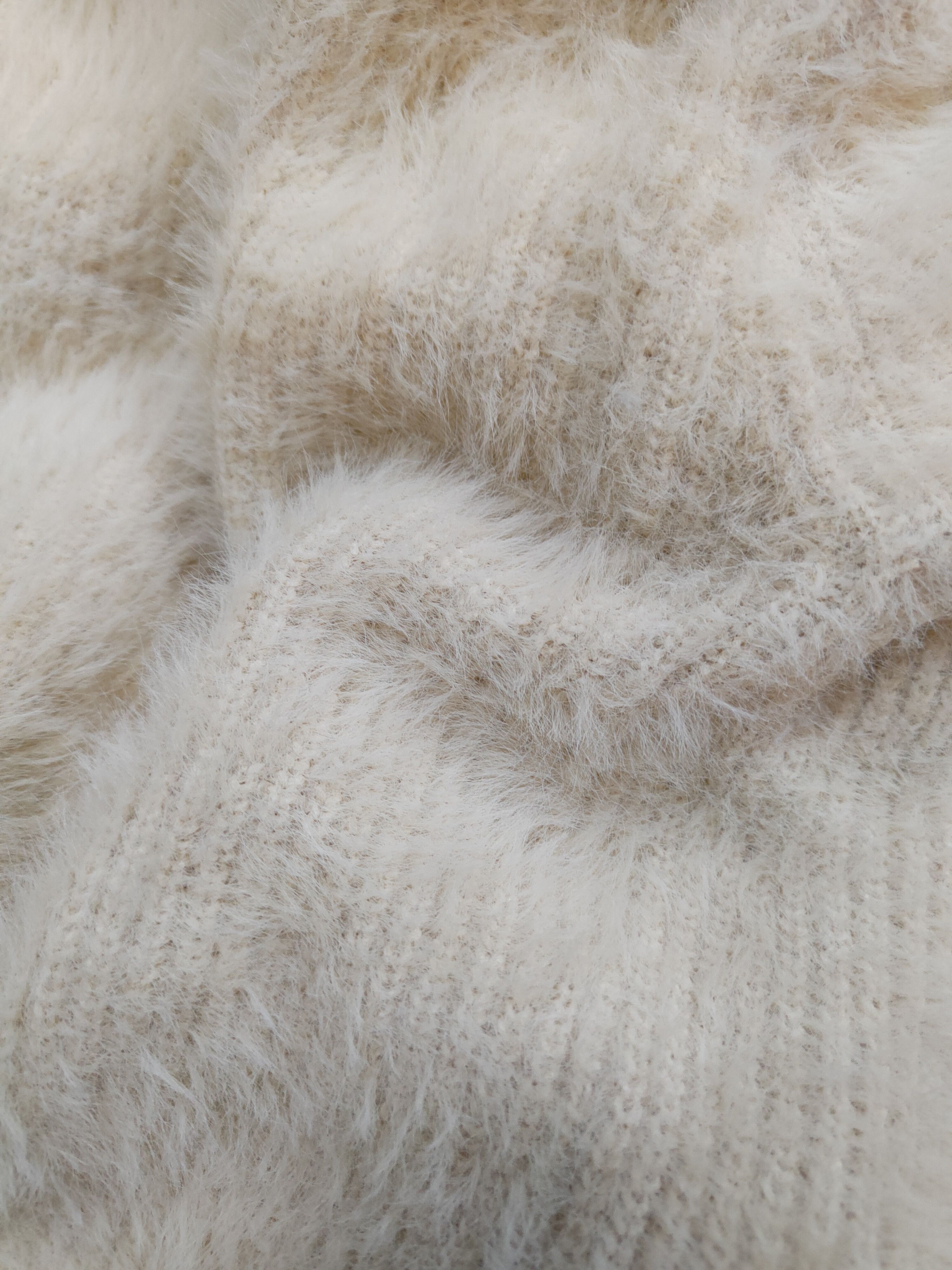 Japanese Brand Ryu Ryu Beige Shag Shaggy Fur Mohair Knitwear #S2071 Size M / US 6-8 / IT 42-44 - 11 Thumbnail