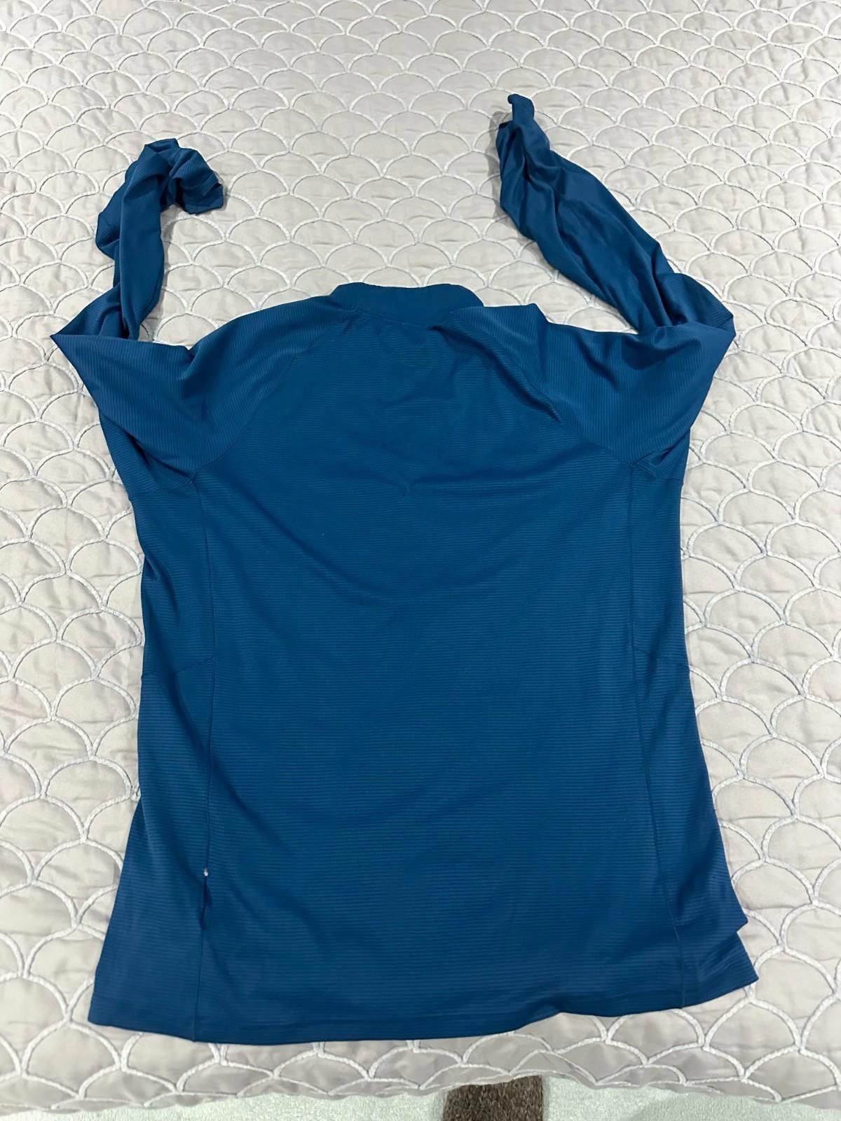 Rab RAB NEXUS PULL-ON MENS BLUE GRID FLEECE MID LAYER TOP SIZE M Size US M / EU 48-50 / 2 - 3 Thumbnail