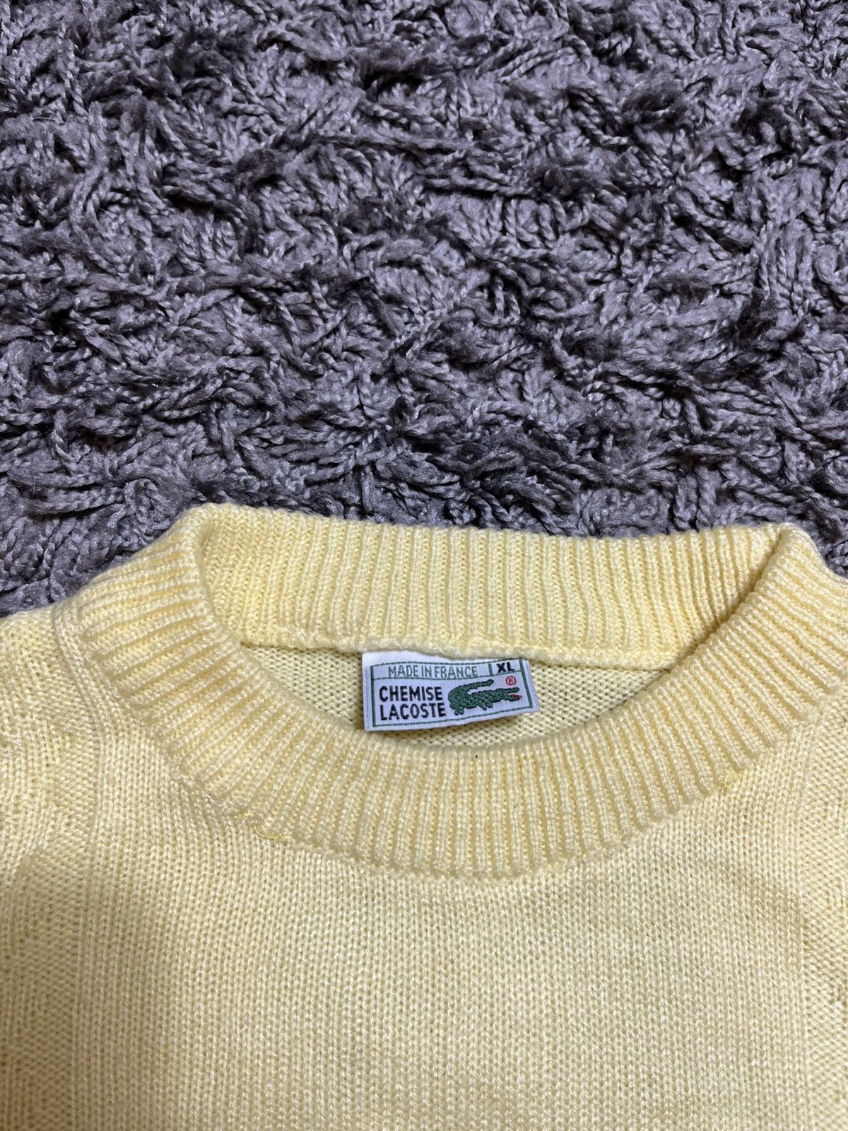 Lacoste × Vintage LACOSTE VINTAGE 00s CREWNECK KNITTED SWEATER Size US XL / EU 56 / 4 - 4 Thumbnail