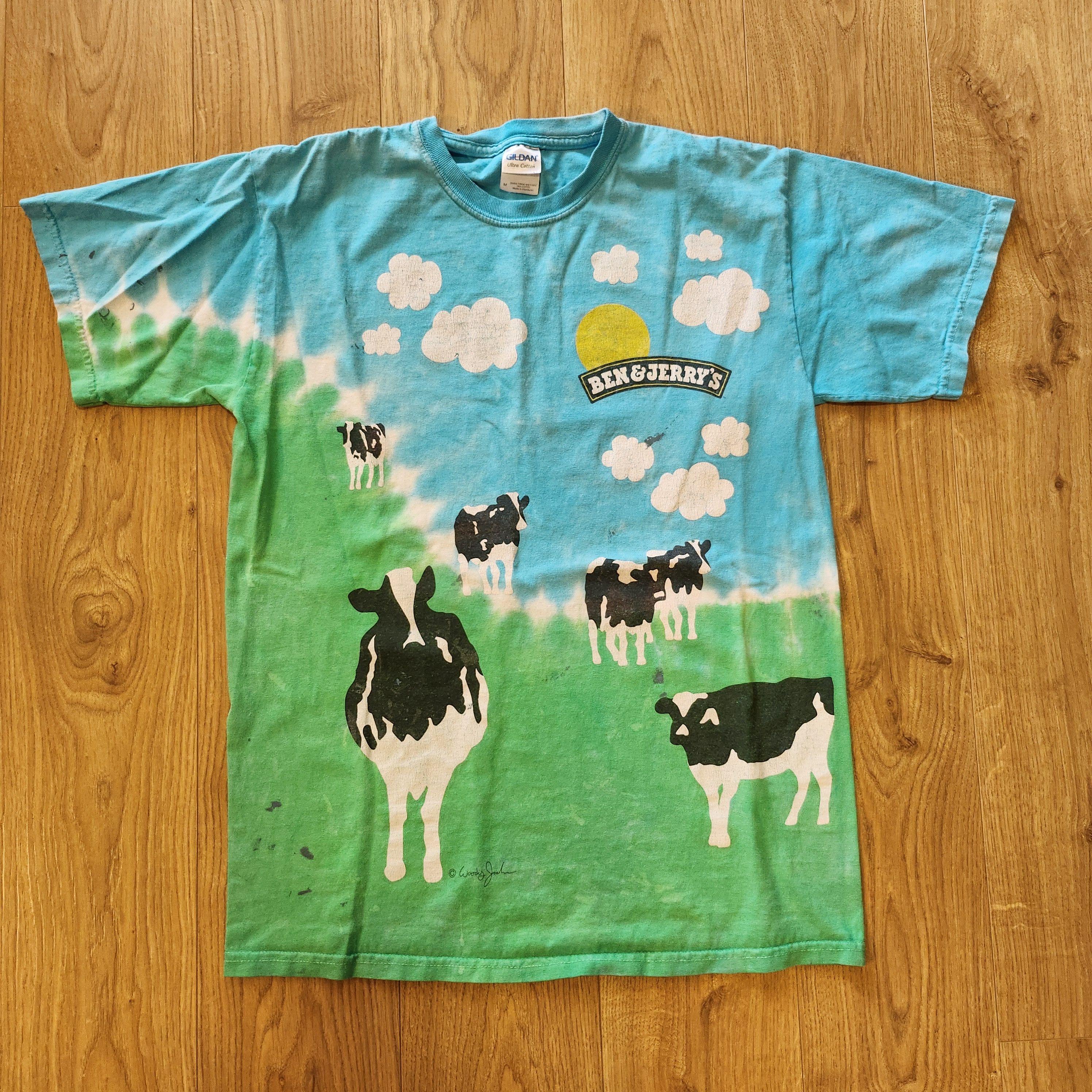 Gildan × Vintage Ben & Jerry’s Euphoria T-Shirt Sz S Nike SB Chunky Dunky Size US M / EU 48-50 / 2 - 1 Thumbnail