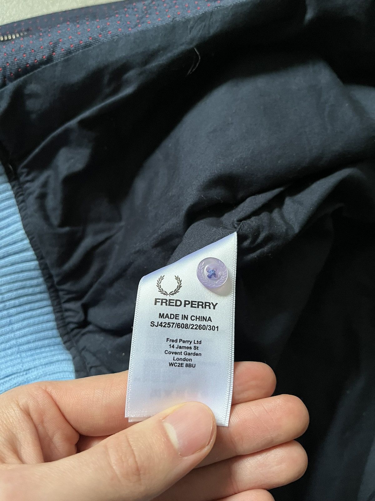 Fred Perry × Raf Simons Raf Simons X Fred Perry light bomber jacket navy Size US M / EU 48-50 / 2 - 12 Thumbnail