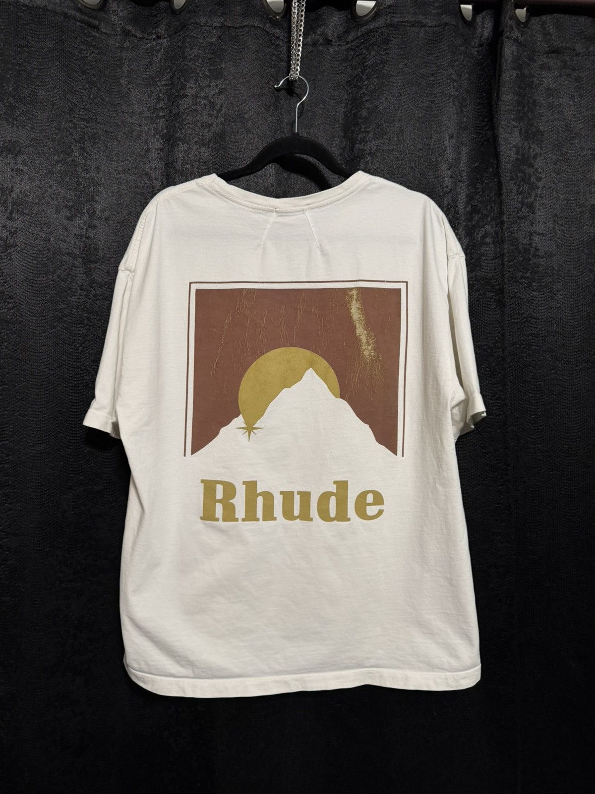 Rhude Moonlight Tshirt in White/Red/Gold Size US M / EU 48-50 / 2 - 8 Thumbnail