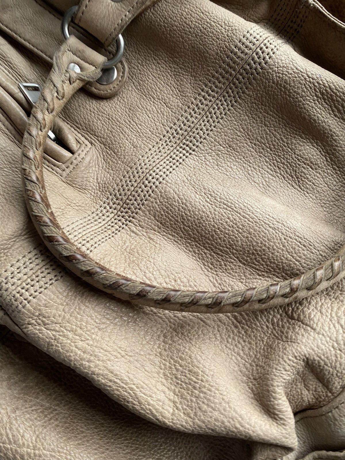 LIEBESKIND BERLIN 🔥90s Liebeskind Leather Beige Vntg Handle Bag women os Size ONE SIZE - 19 Thumbnail