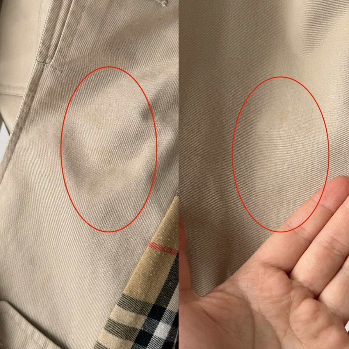 Burberry × Vintage Vintage 90s Burberrys Women’s Nova Check Beige Trench Coat Size M / US 6-8 / IT 42-44 - 9 Thumbnail
