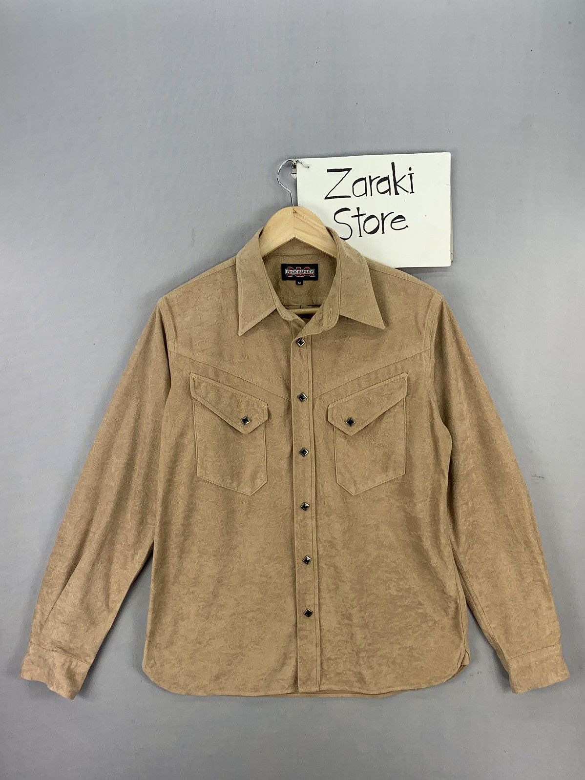 Japanese Brand Vintage Flannel Faux Suede Size US S / EU 44-46 / 1 - 1 Thumbnail