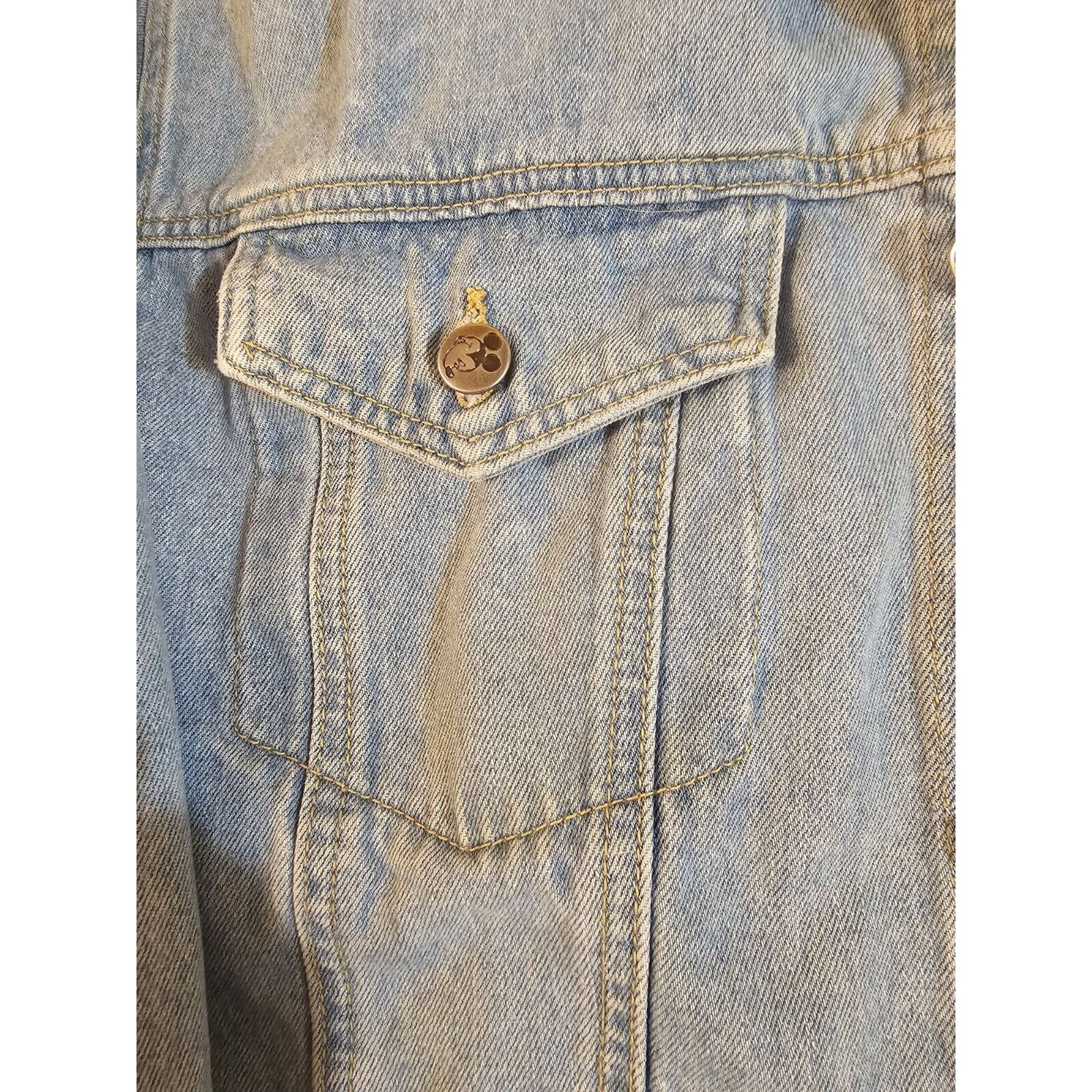 Mickey Mouse Mickey Minnie Mouse Vintage Denim Jacket Men's SZ Small Size S / US 4 / IT 40 - 12 Thumbnail