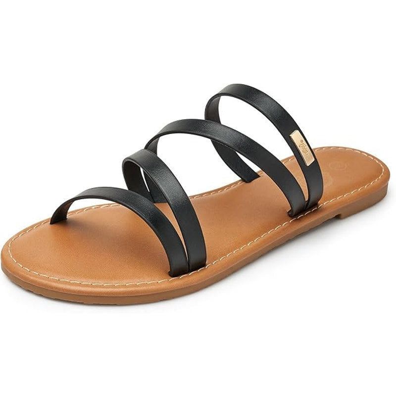 Other Trary Women's Size 9 Black Strappy Open Toe Sandals Size US 9 / IT 39 - 1 Thumbnail