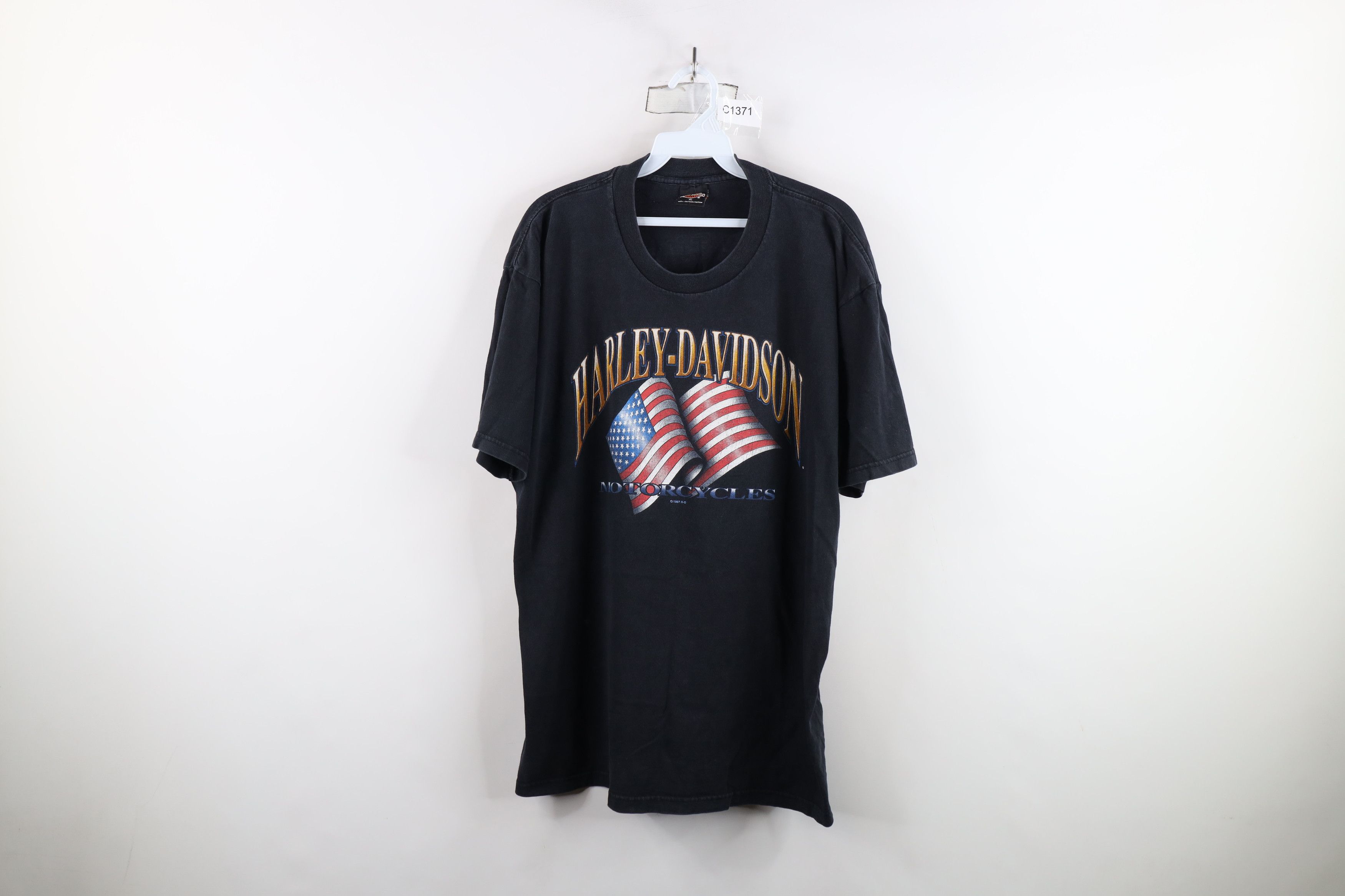Harley Davidson × Vintage Vintage 90s Harley Davidson Logo New York City T-Shirt USA Size US XL / EU 56 / 4 - 1 Thumbnail