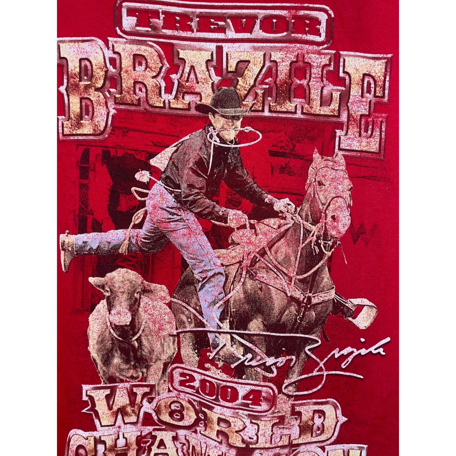 Wrangler Vintage Wrangler Rodeo Shirt Trevor Brazile Cowboy Tee Y2k 2 Size US XXL / EU 58 / 5 - 7 Thumbnail