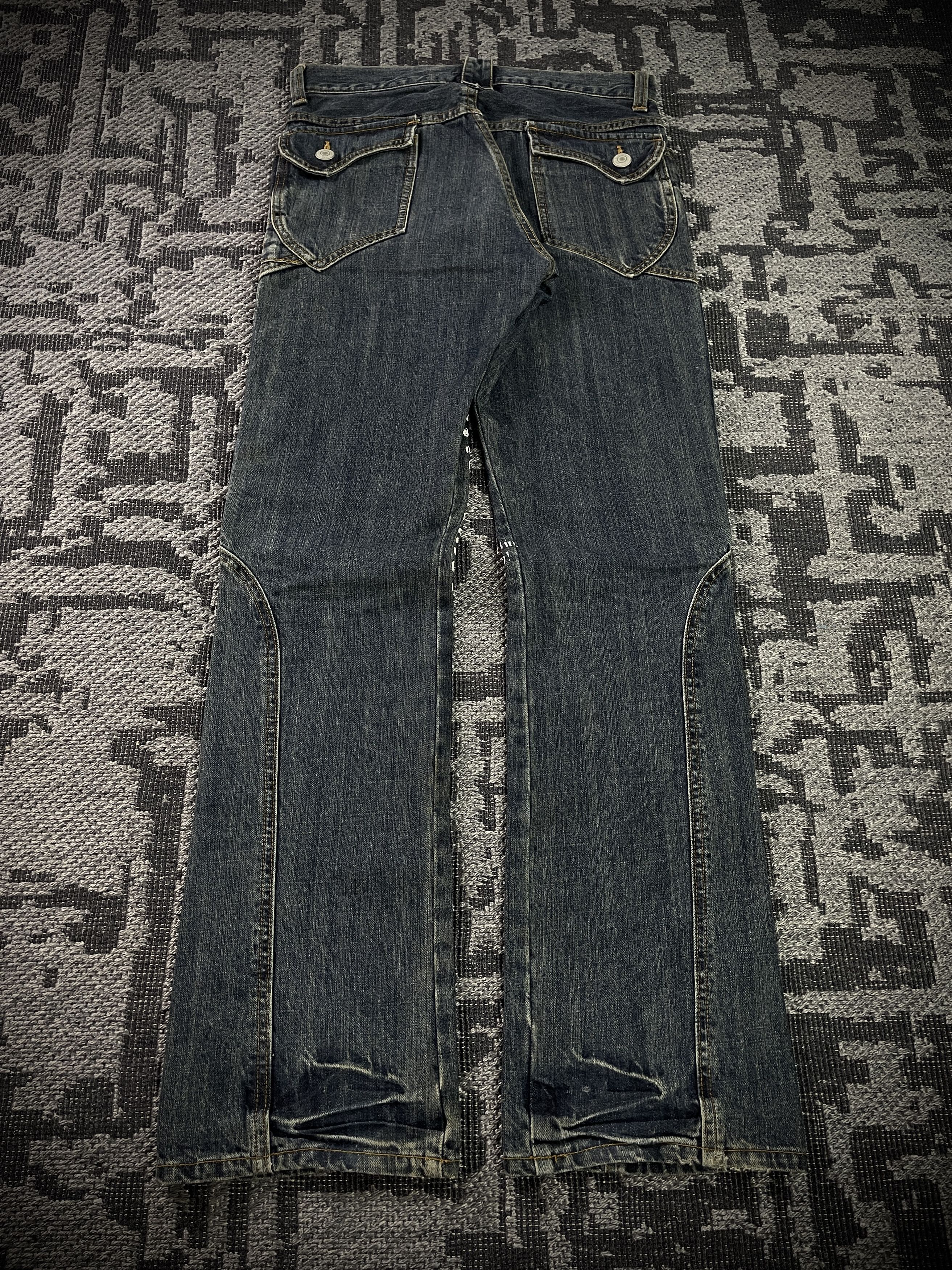 Other Japanese Poem Lace-Up Boot Cut Jeans Size US 32 / EU 48 - 6 Thumbnail