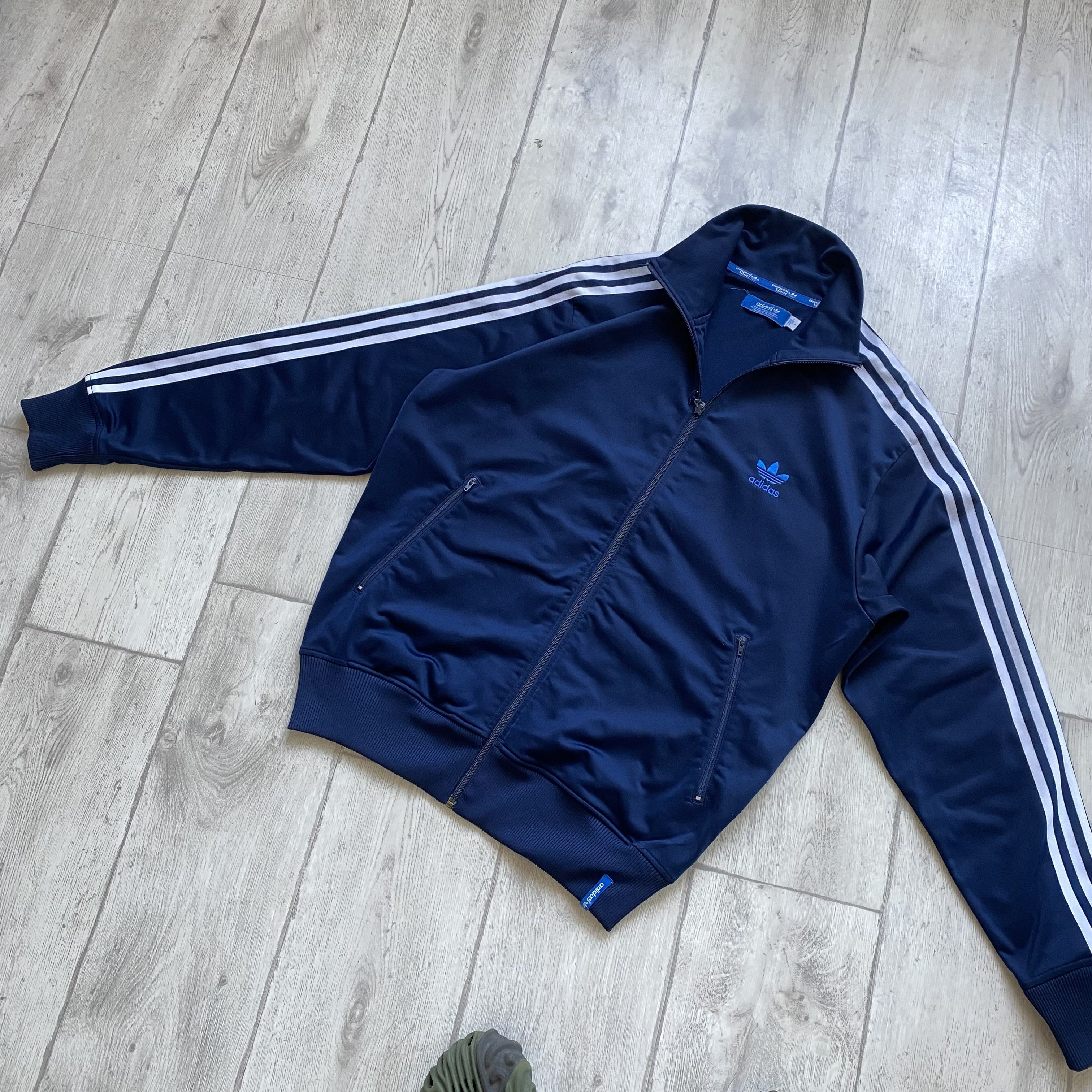 Adidas 🦈 Vintage 00s Adidas Track Top Jacket Retro Size US L / EU 52-54 / 3 - 7 Thumbnail