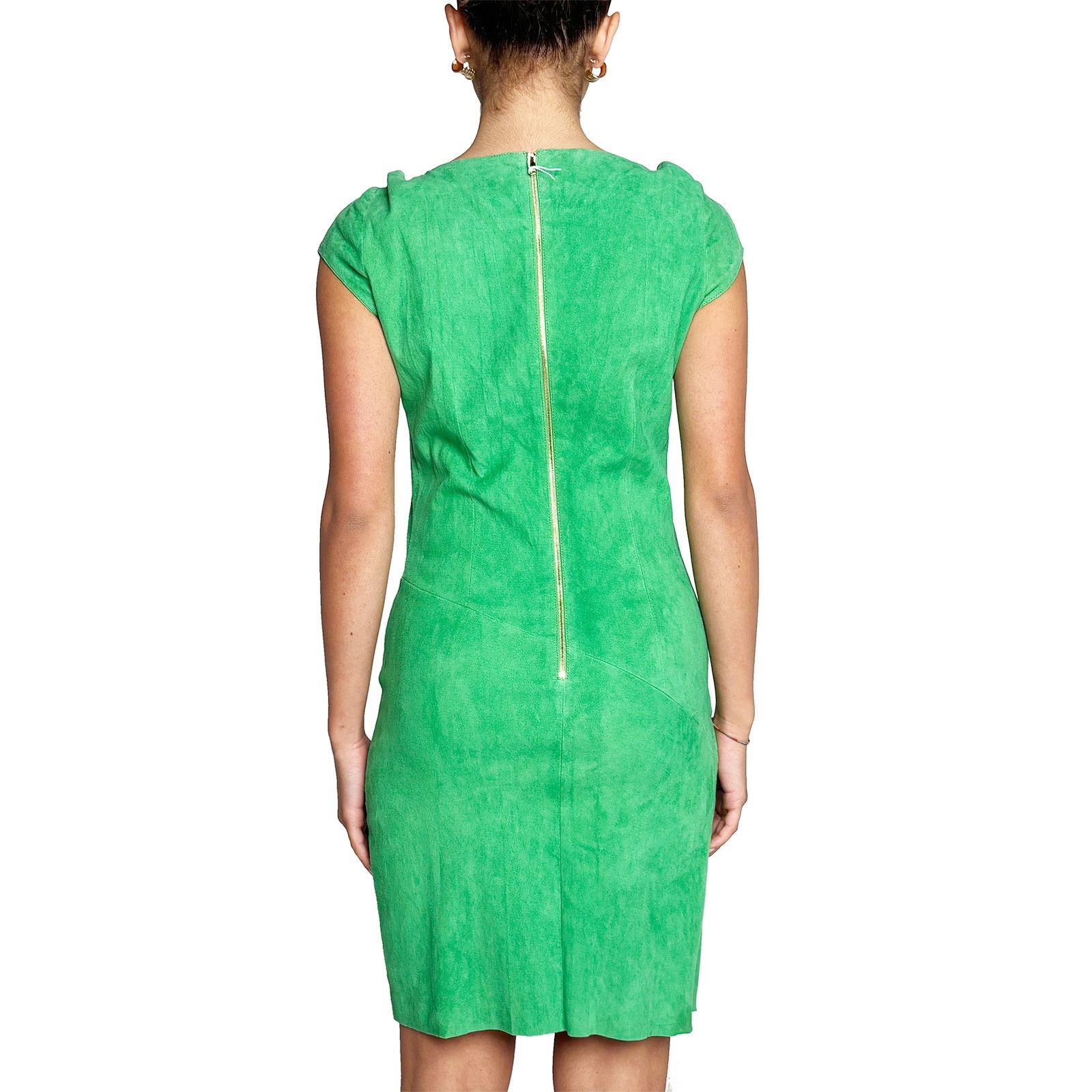 Jitrois Green suede dress Size M / US 6-8 / IT 42-44 - 5 Thumbnail