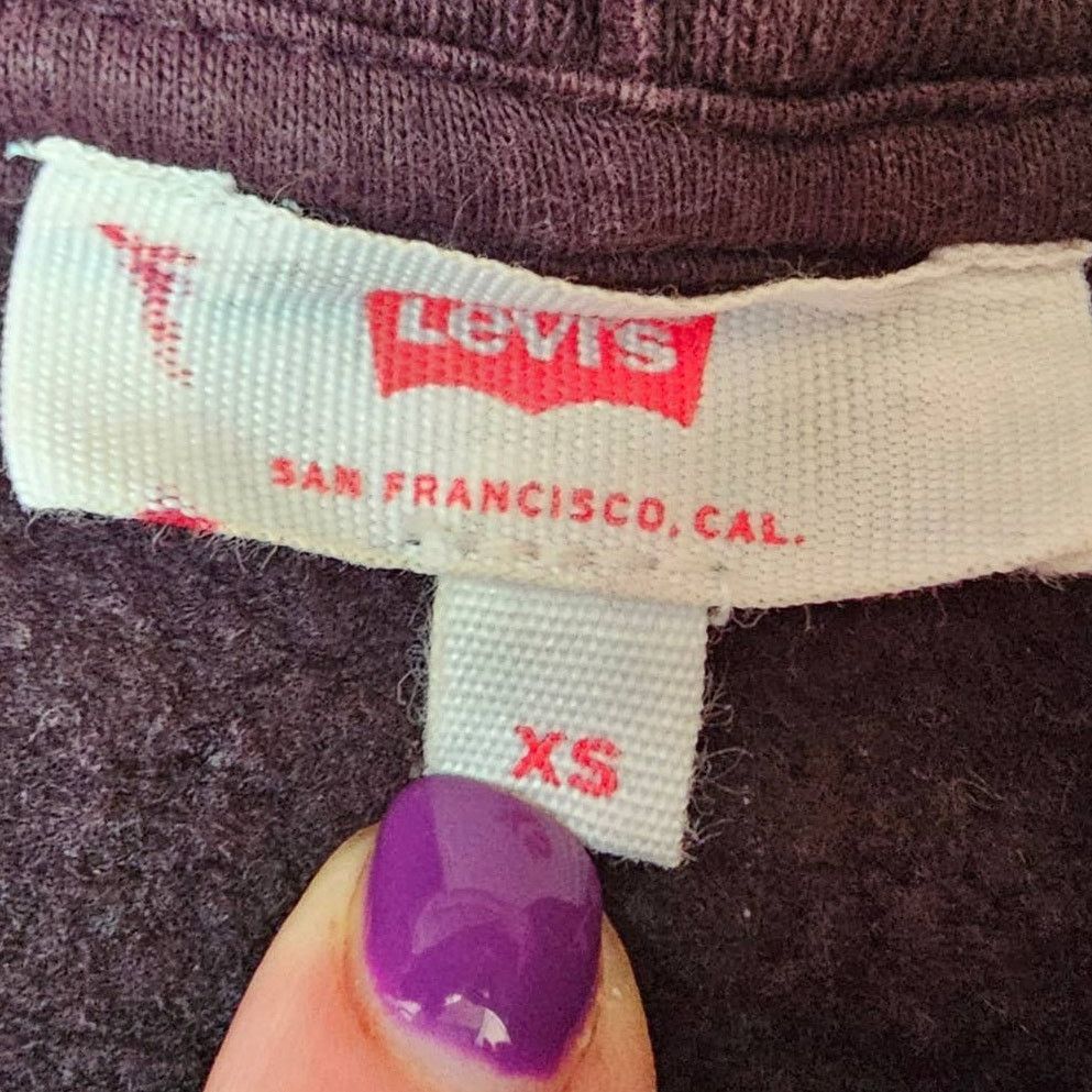 Levi's Womens LEVI's Sequin Logo Hoodie Pullover Size XS Size XS / US 0-2 / IT 36-38 - 6 Thumbnail